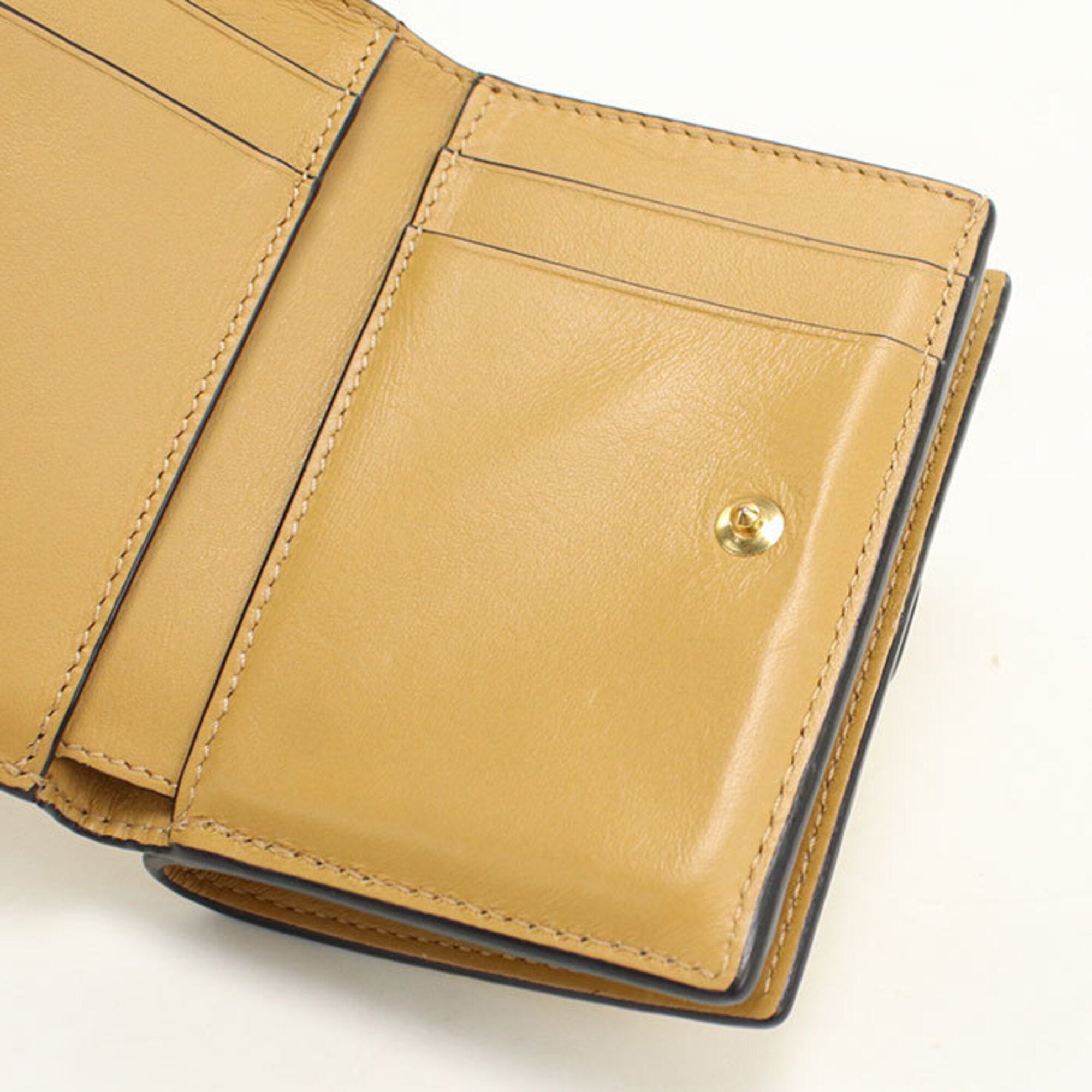 Loewe Beige Leather Wallet (Tri-Fold) (Pre-Owned)