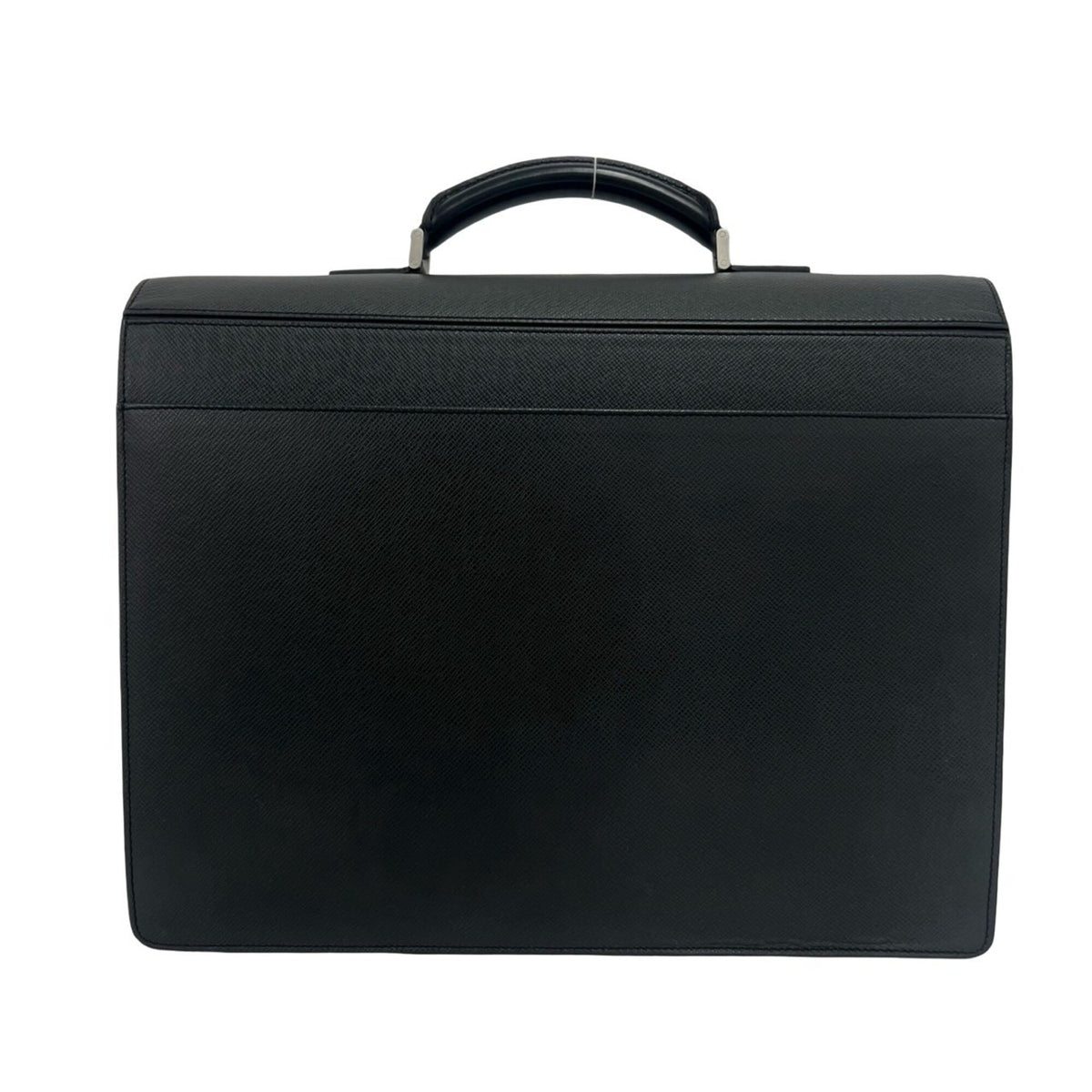 Louis Vuitton Black Leather Briefcase Handbag (Pre-Owned)