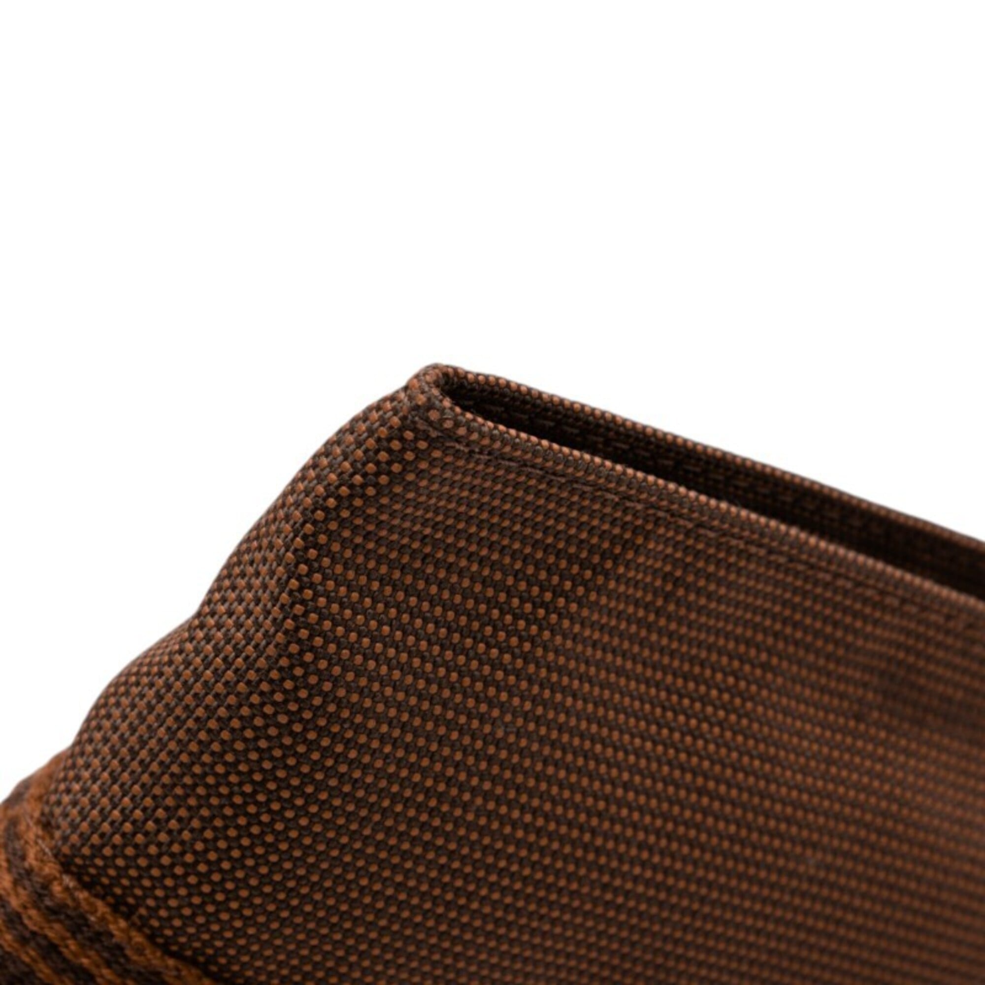 Hermes Brown Canvas Pochette Shoulder Bag (Pre-Owned)
