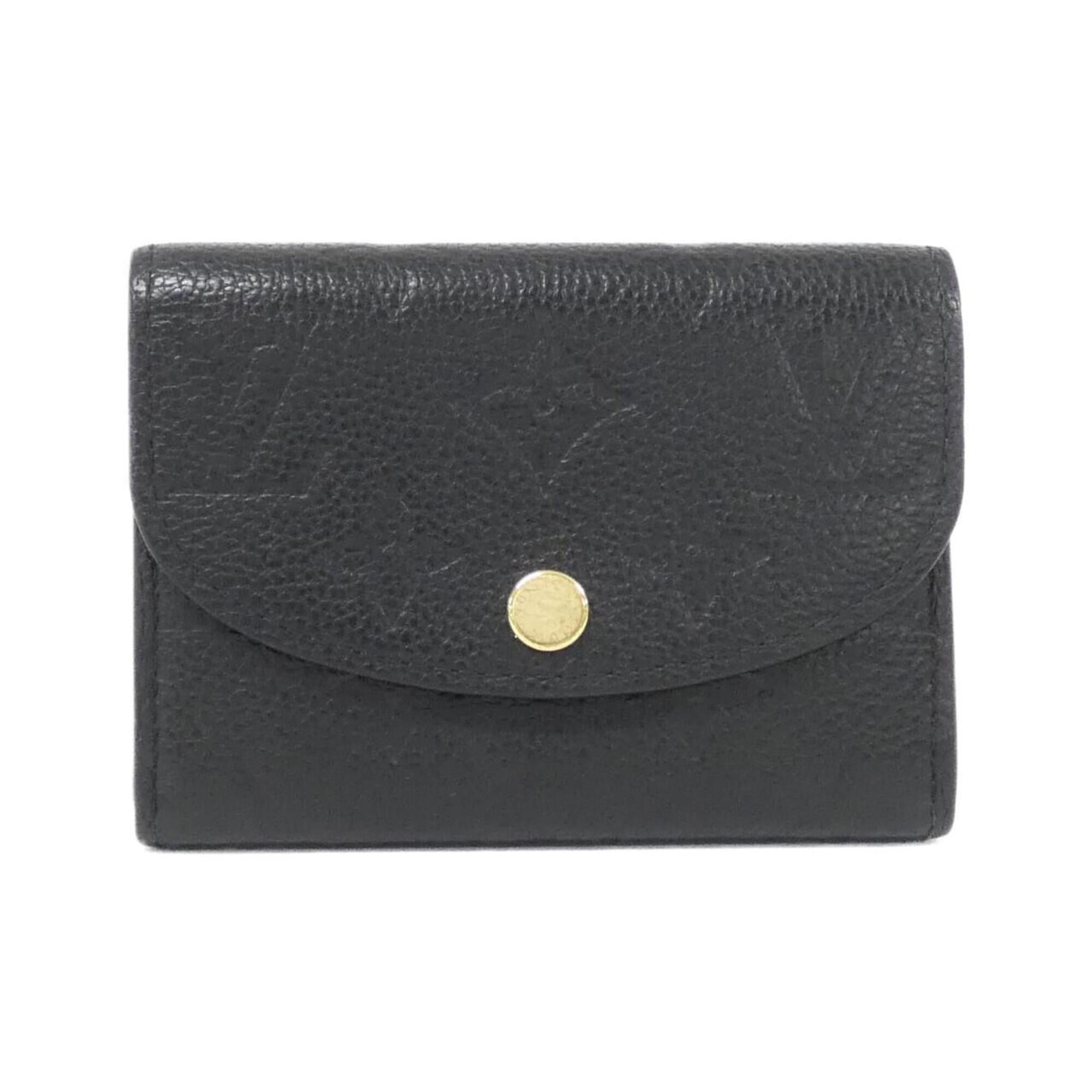 Louis Vuitton Black Leather Coin Purse/Coin Case (Pre-Owned)