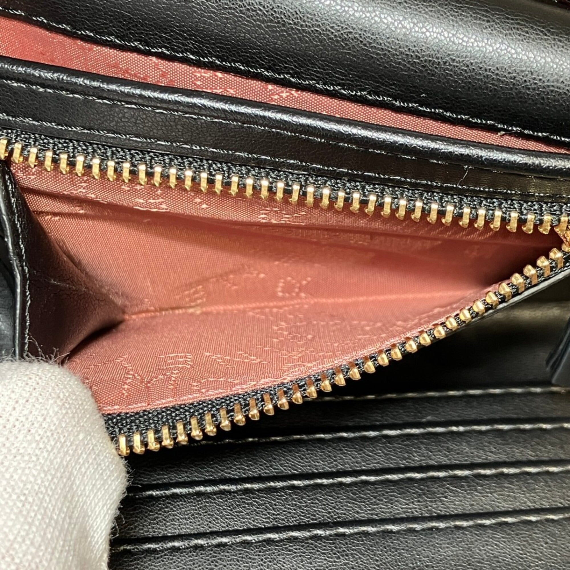 Stella Mccartney Black Faux Leather Wallet (Tri-Fold) (Pre-Owned)