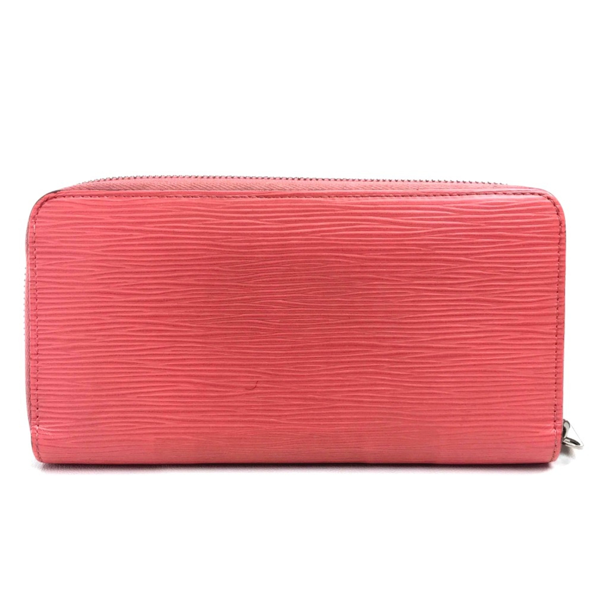 Louis Vuitton Pink Leather Long Wallet (Bi-Fold) (Pre-Owned)