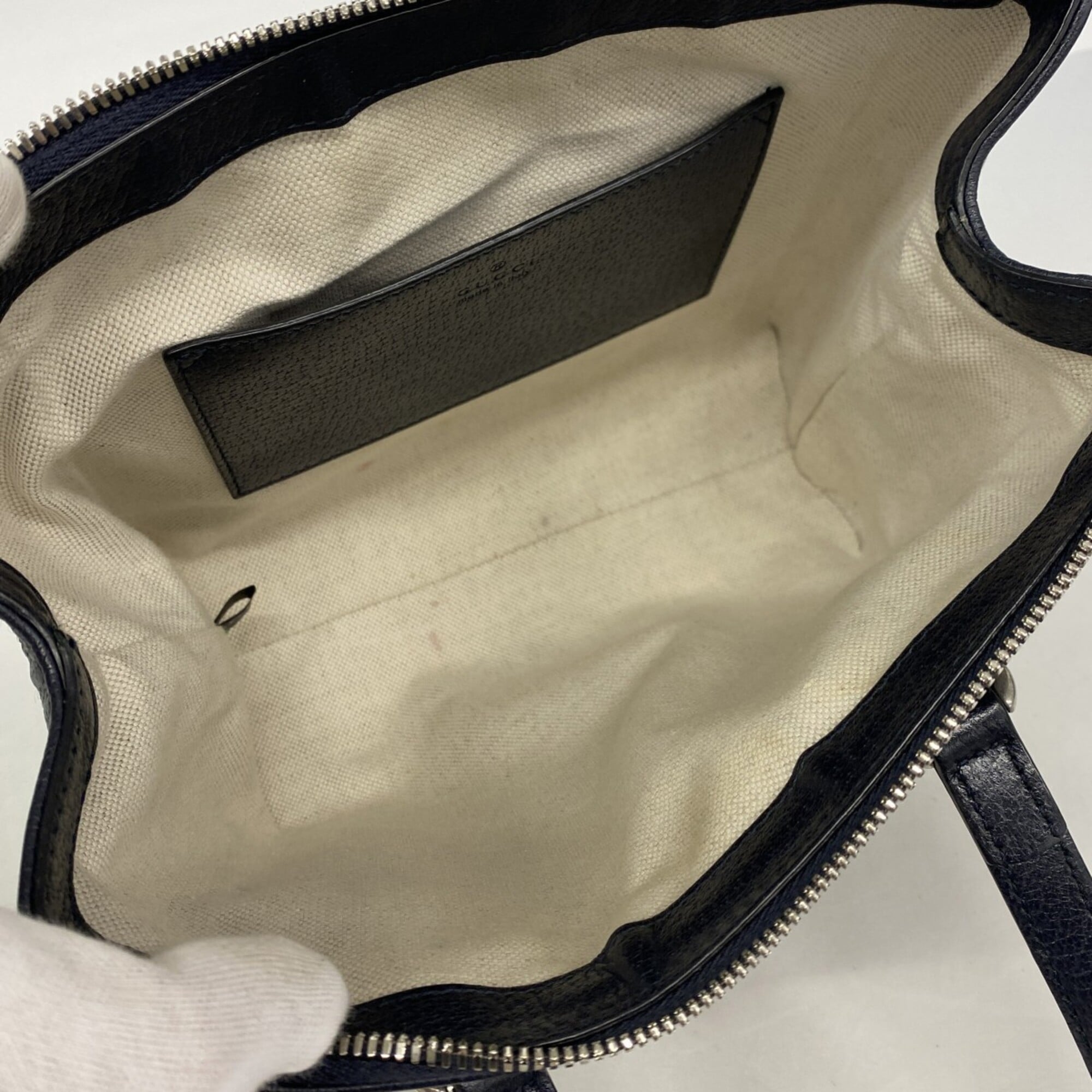 Gucci Navy Pvc Handbag (Pre-Owned)