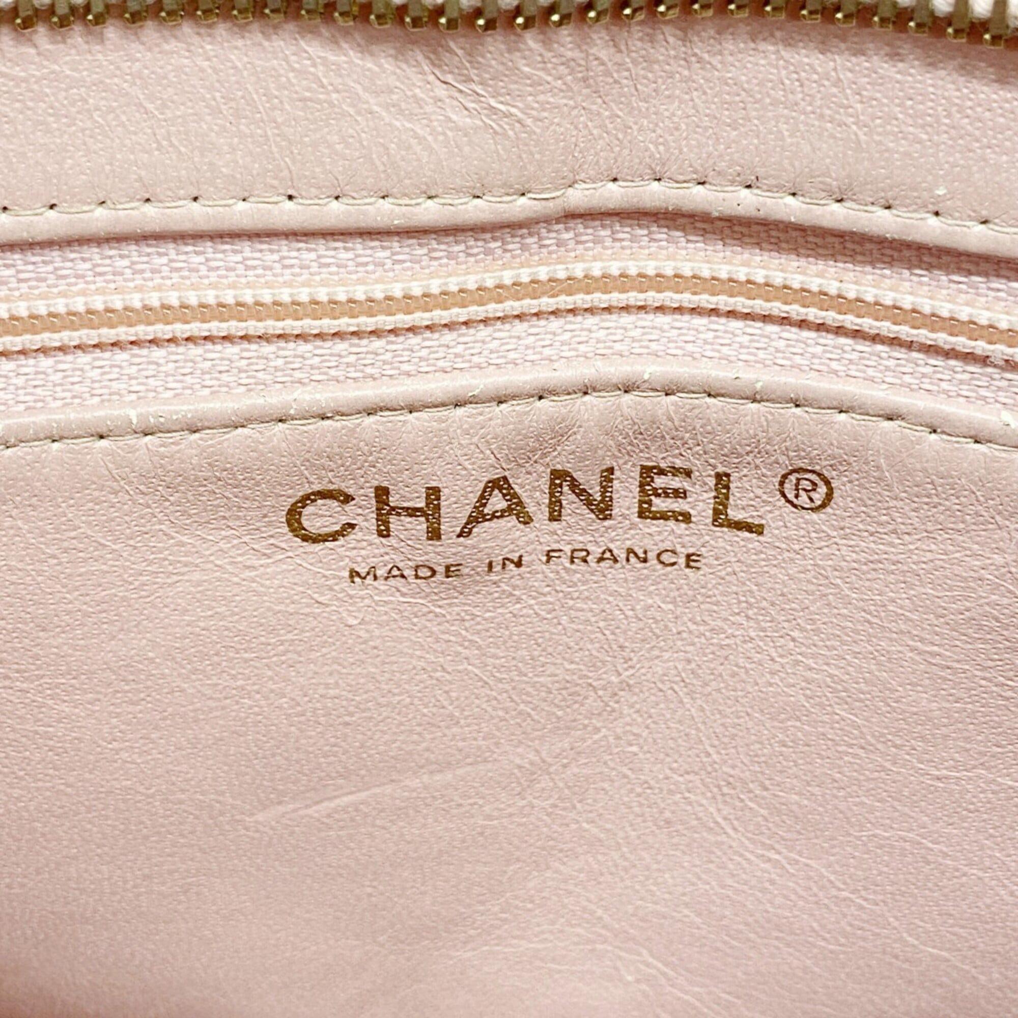Chanel Pink Grained Calfskin Tote Bag (Pre-Owned)