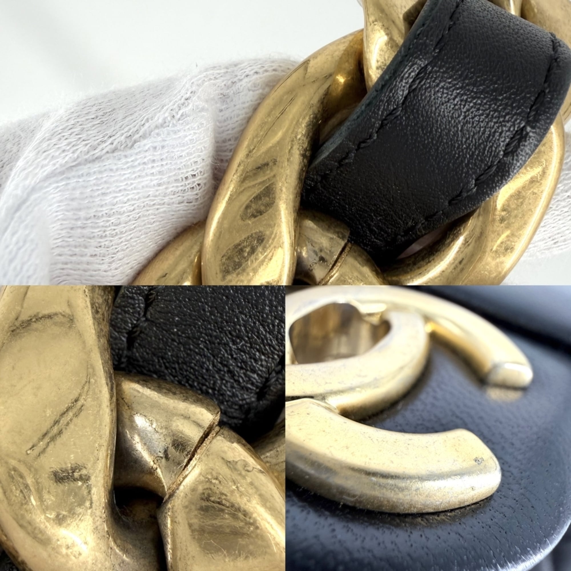 Chanel Black Leather Shoulder Bag (Pre-Owned)