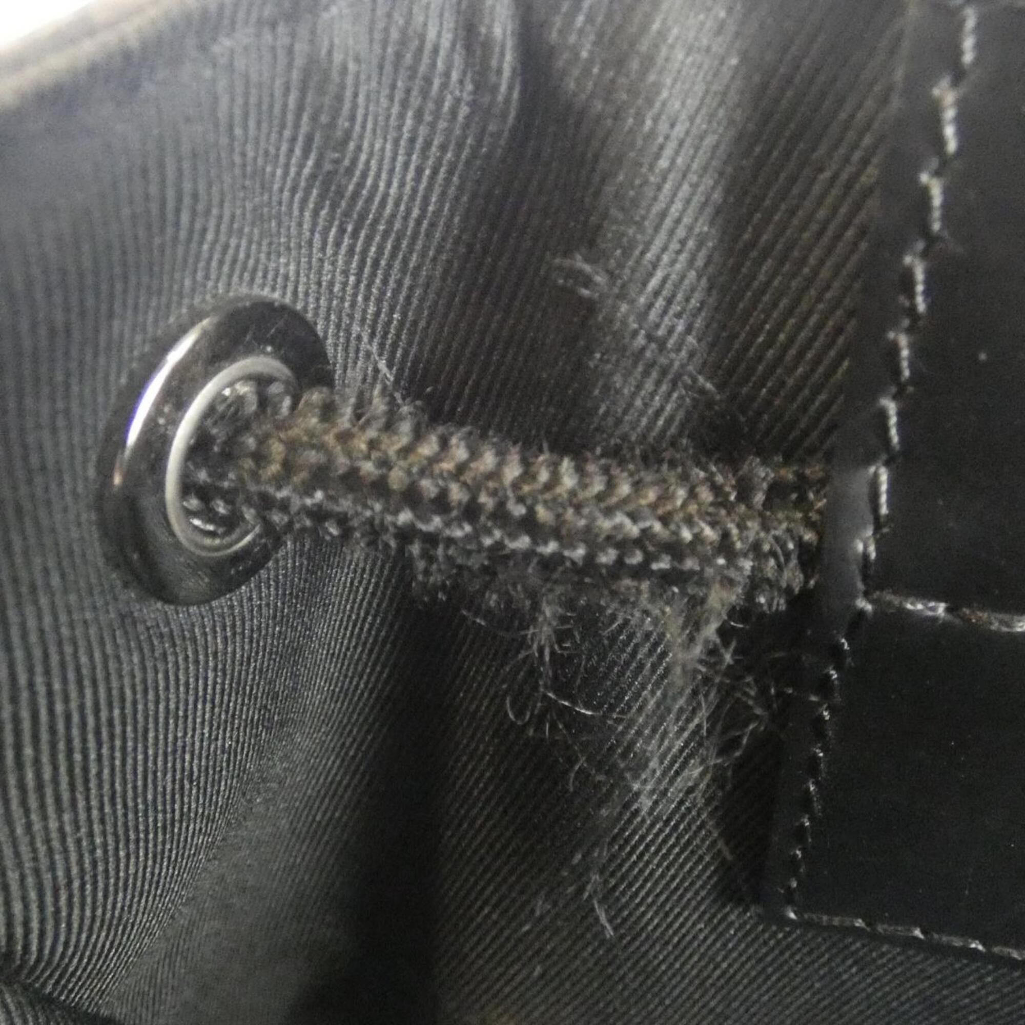 Louis Vuitton Black Coated Canvas Backpack (Pre-Owned)