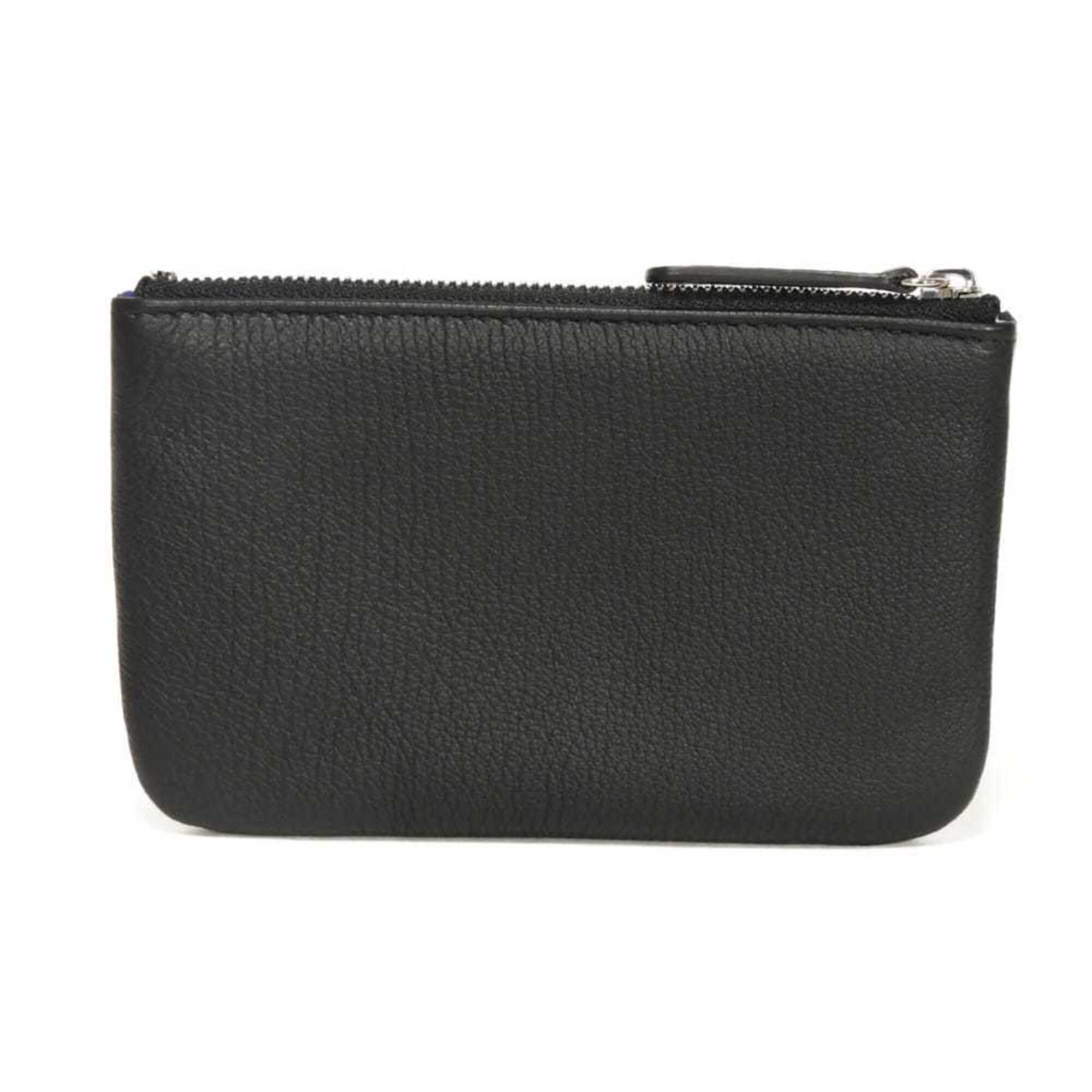 Chanel Black Leather Coin Purse/Coin Case (Pre-Owned)