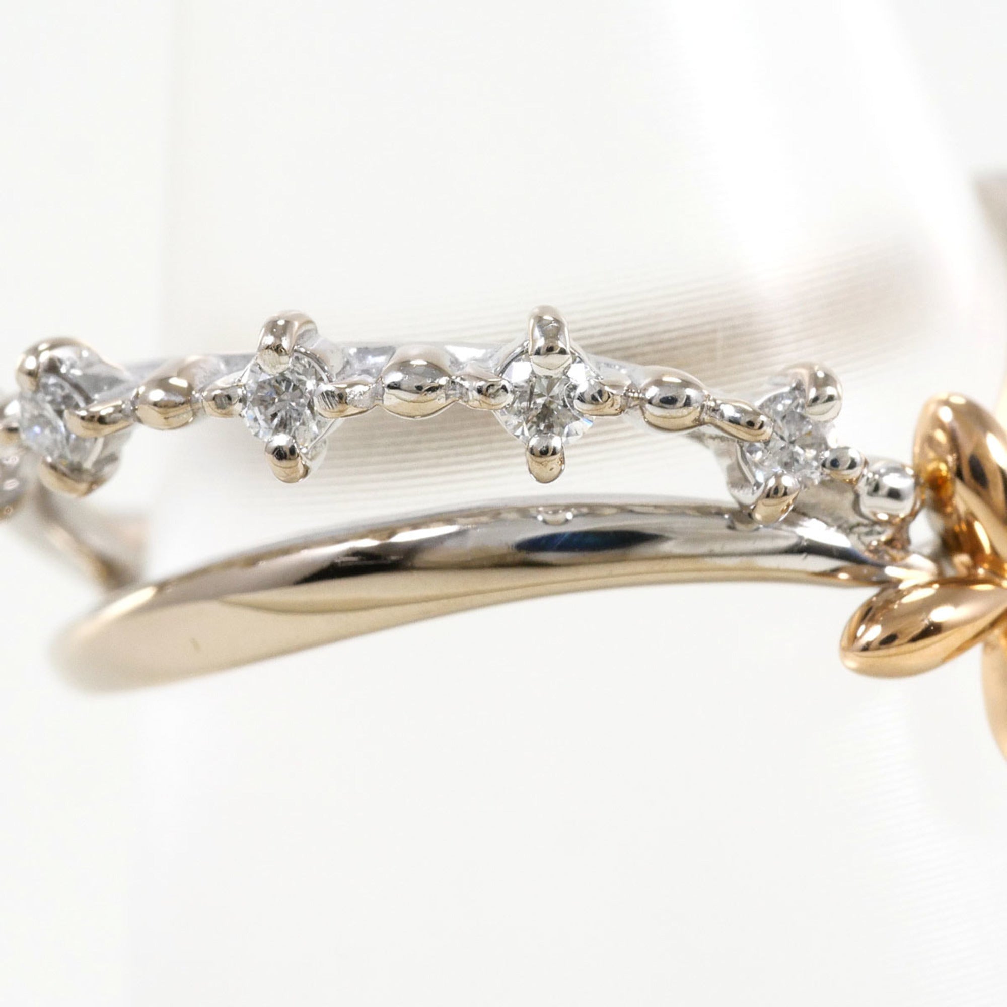 Unbranded Pink Gold White Gold Pink Gold (18K) White Gold (18K) Band Ring (Pre-Owned)