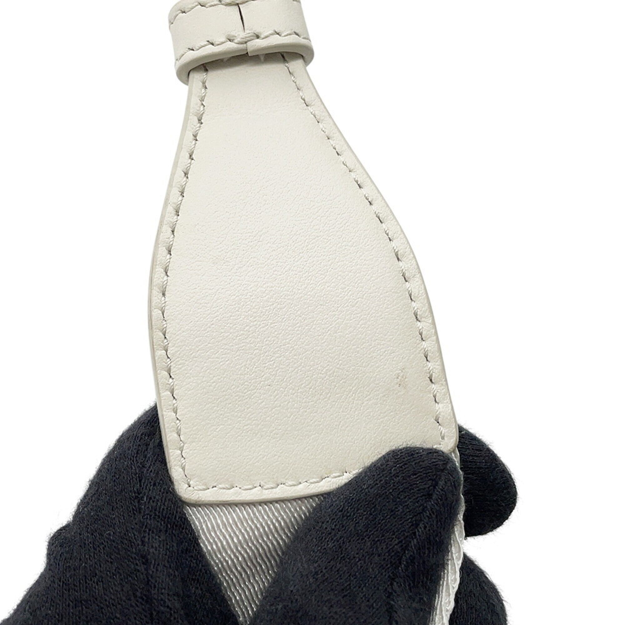 Prada White Raffia Handbag Shoulder Bag (Pre-Owned)