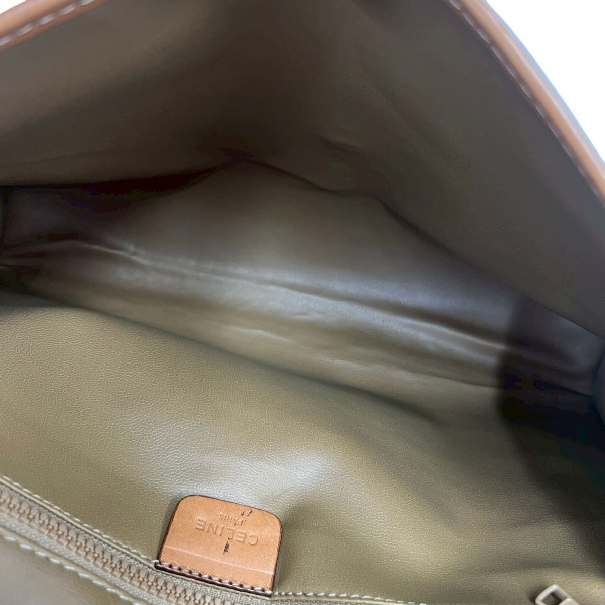 Celine Brown Leather Pvc Pochette Shoulder Bag (Pre-Owned)