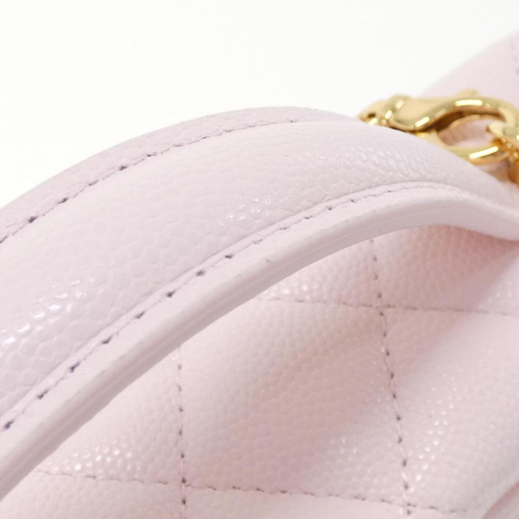 Chanel Pink Grained Calfskin Handbag (Pre-Owned)