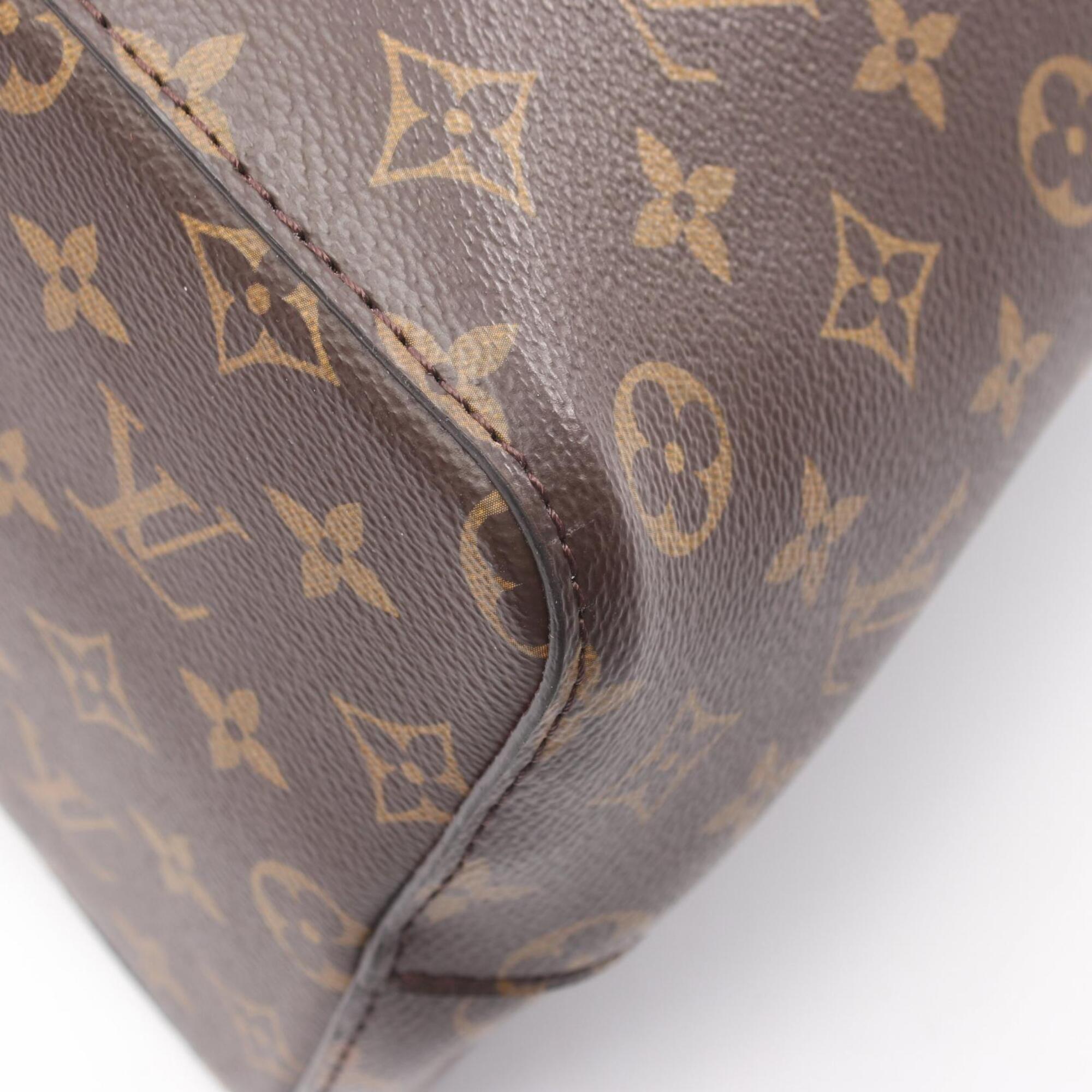 Louis Vuitton Brown Coquelicots Red Color Coated Canvas Leather Handbag Shoulder Bag (Pre-Owned)