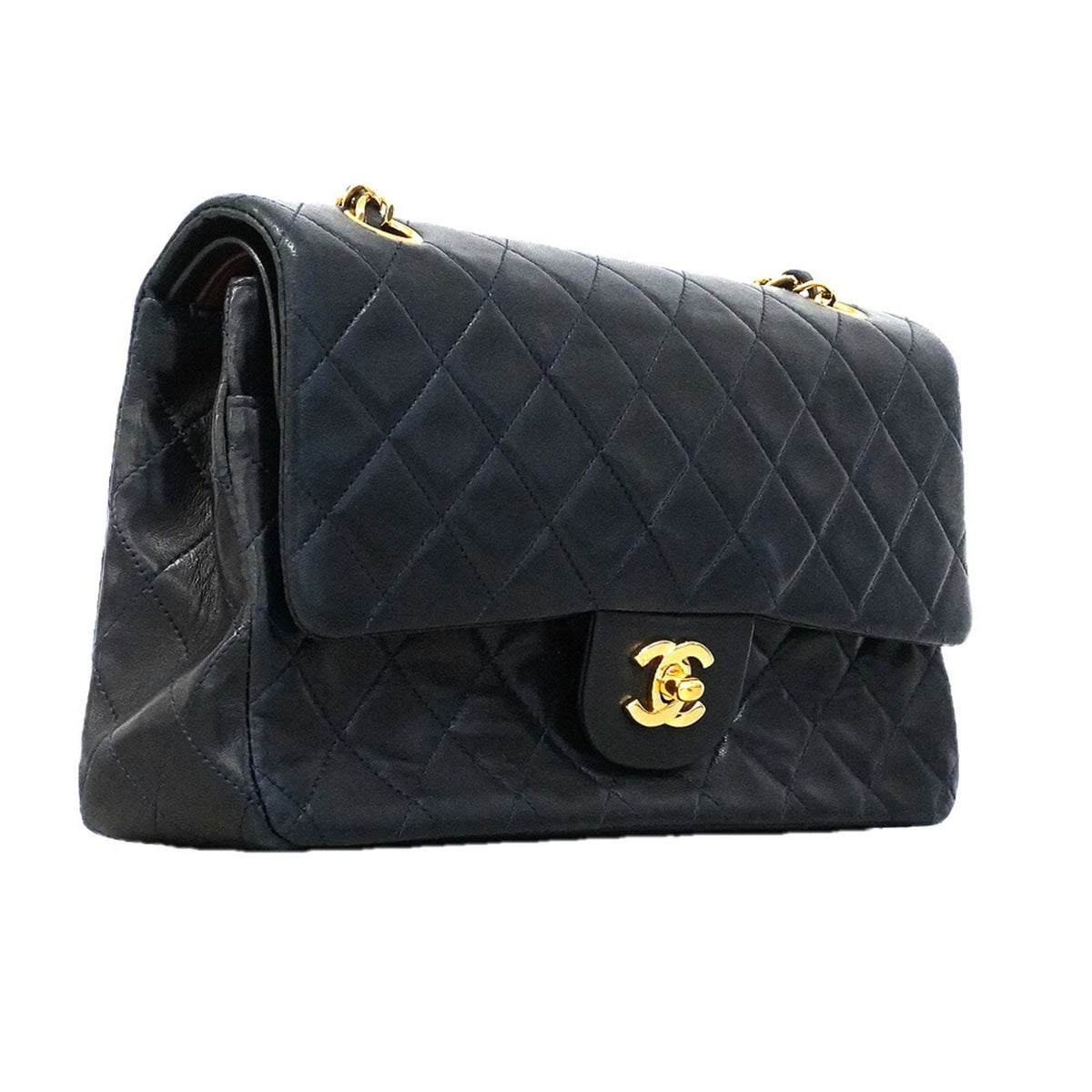 Chanel Black Leather Shoulder Bag (Pre-Owned)