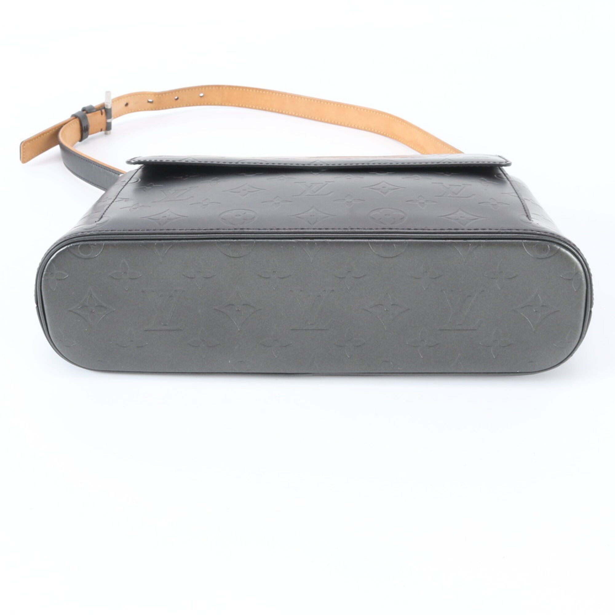 Louis Vuitton Monogram Mat Noir Leather Handbag Shoulder Bag (Pre-Owned)