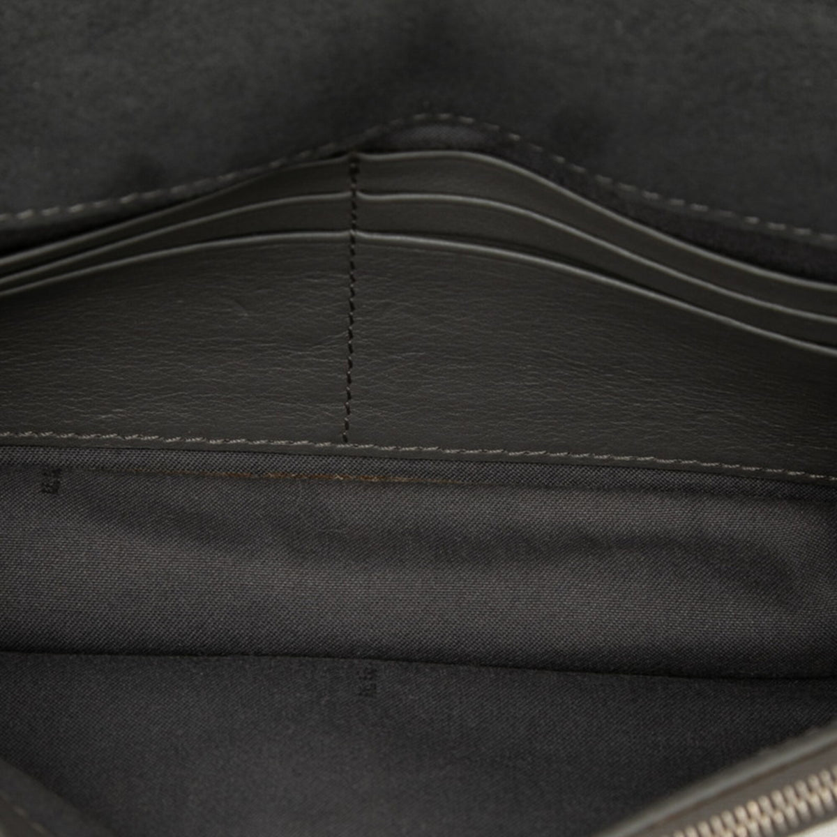 Fendi Black Gray Multi-Color Leather Shoulder Bag (Pre-Owned)