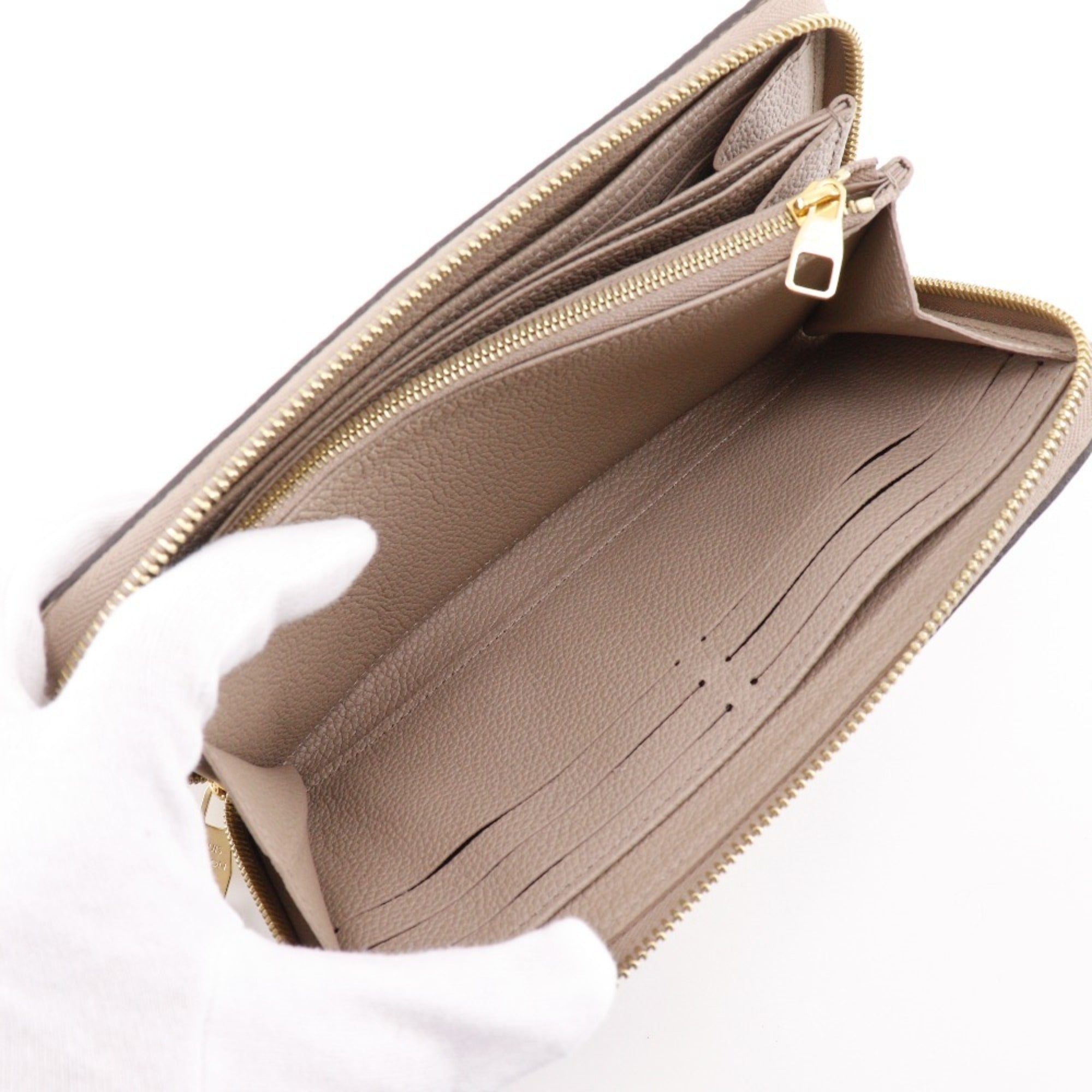 Louis Vuitton Monogram Empreinte Gray Monogram Empreinte Long Wallet (Bi-Fold) (Pre-Owned)