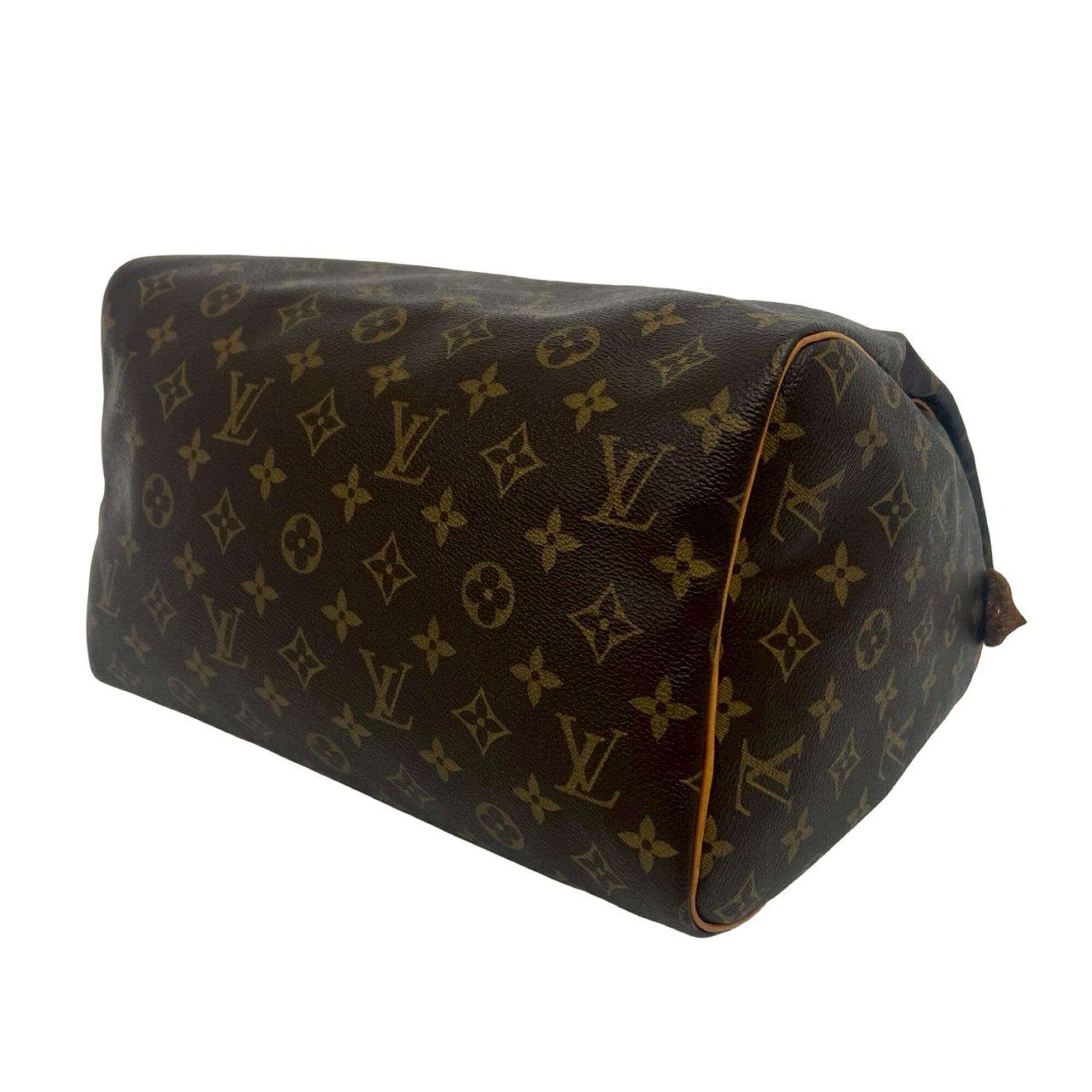 Louis Vuitton Brown Leather Pvc Boston Bag Handbag (Pre-Owned)