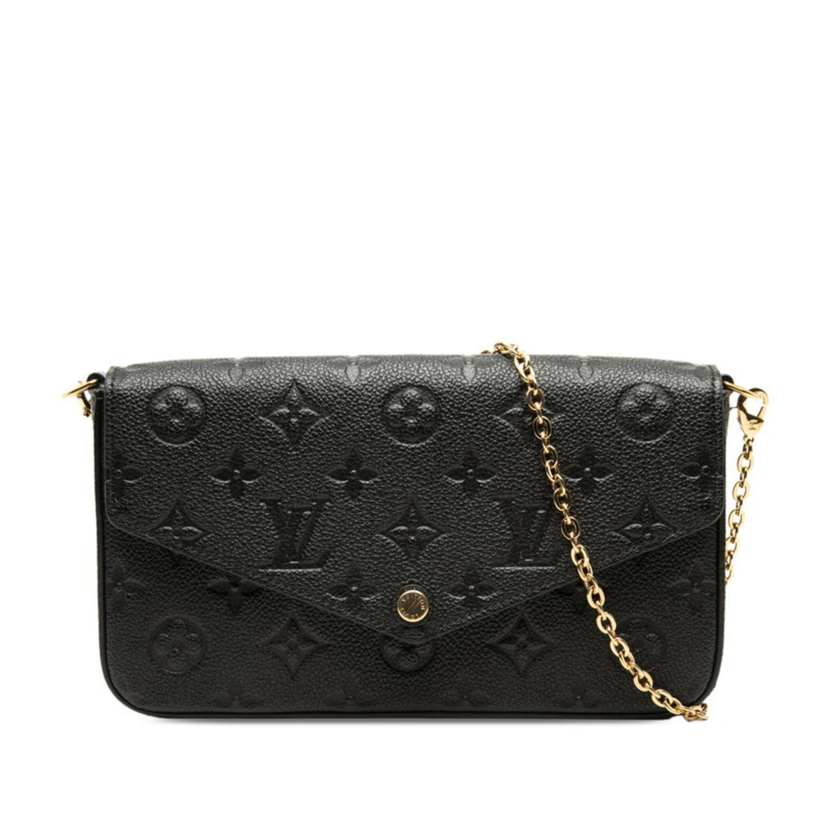 Louis Vuitton Black Noir Monogram Empreinte Pochette Shoulder Bag (Pre-Owned)