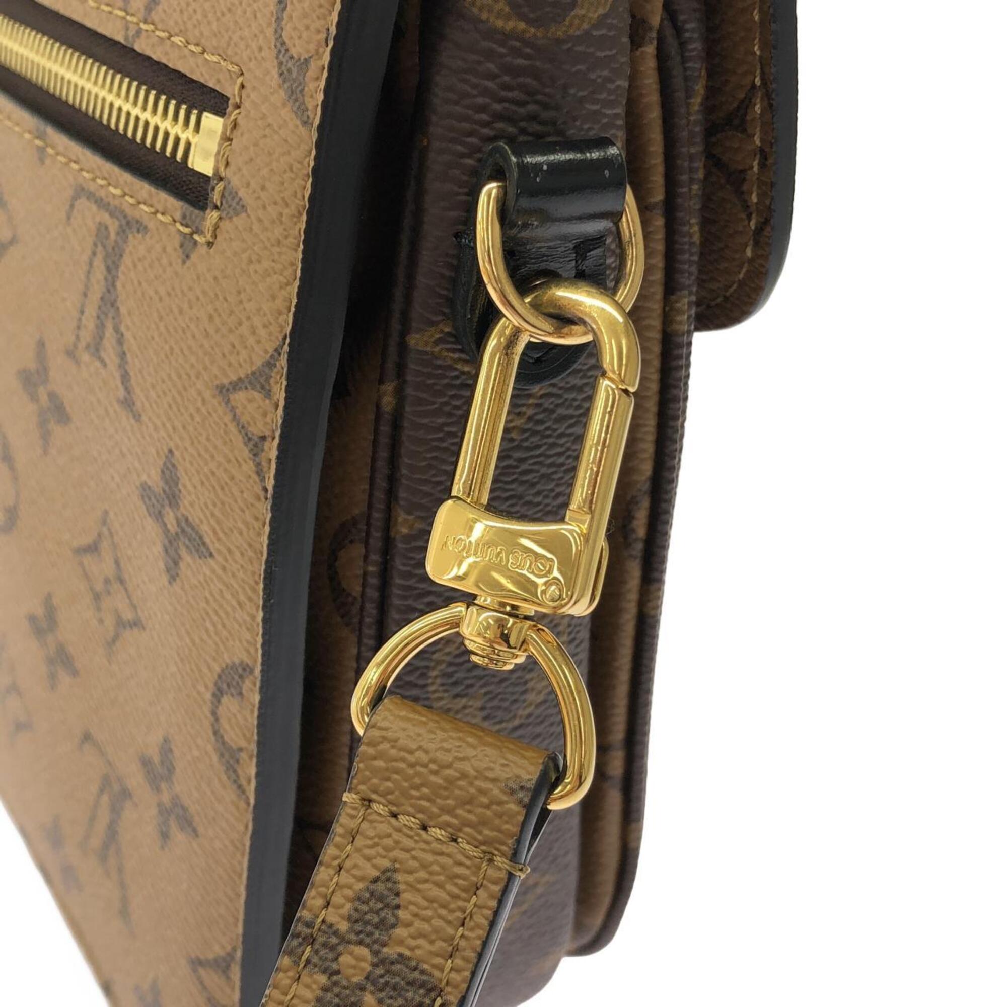 Louis Vuitton Marron Coated Canvas Handbag Pochette (Pre-Owned)