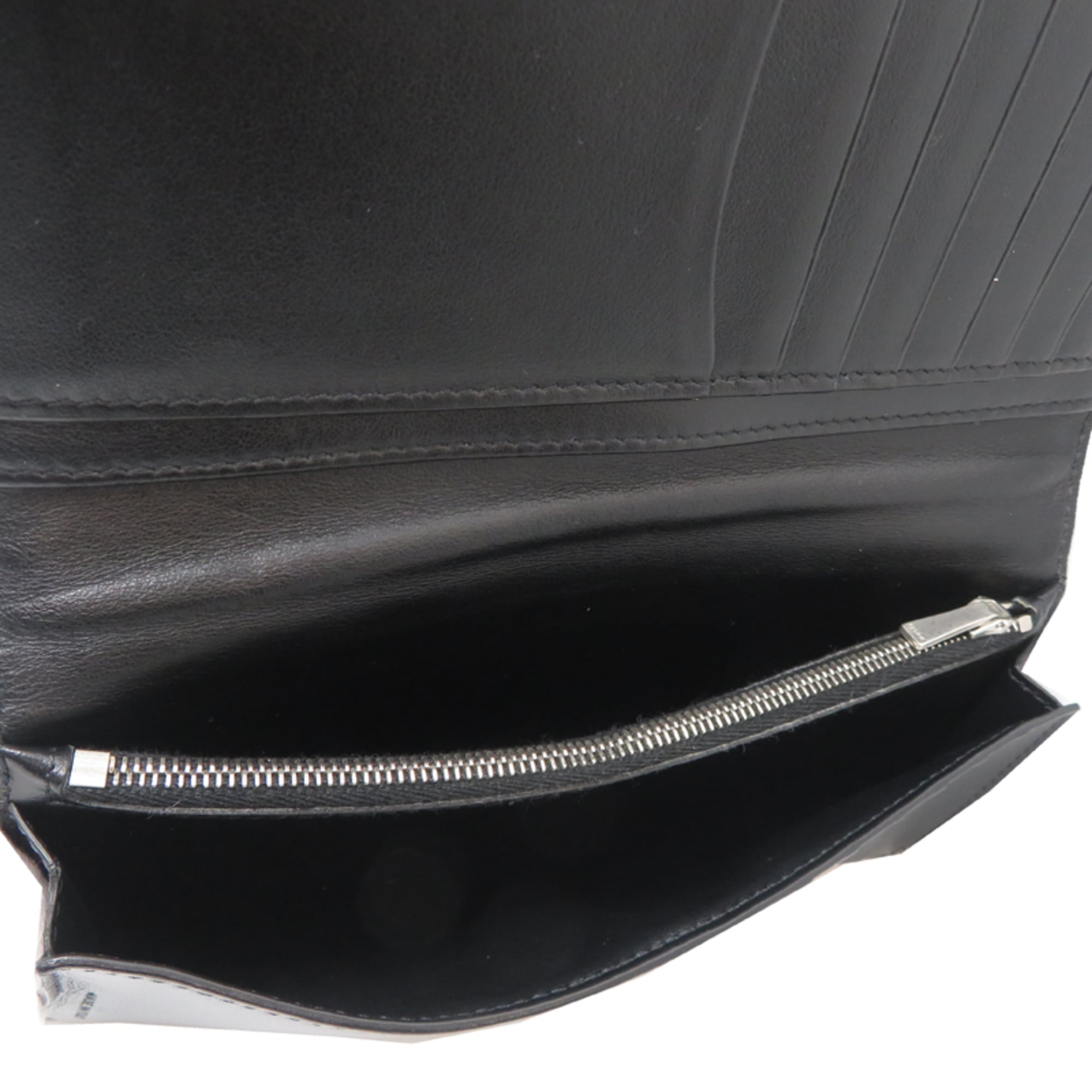 Celine Black Leather Long Wallet (Bi-Fold) (Pre-Owned)