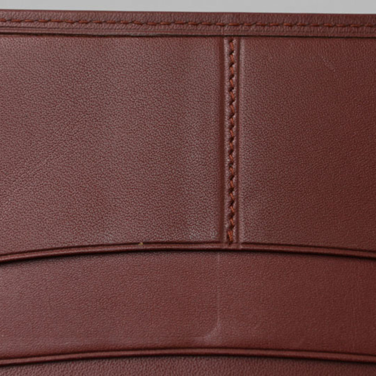 Cartier Must Bordeaux Leather Long Wallet (Bi-Fold) (Pre-Owned)