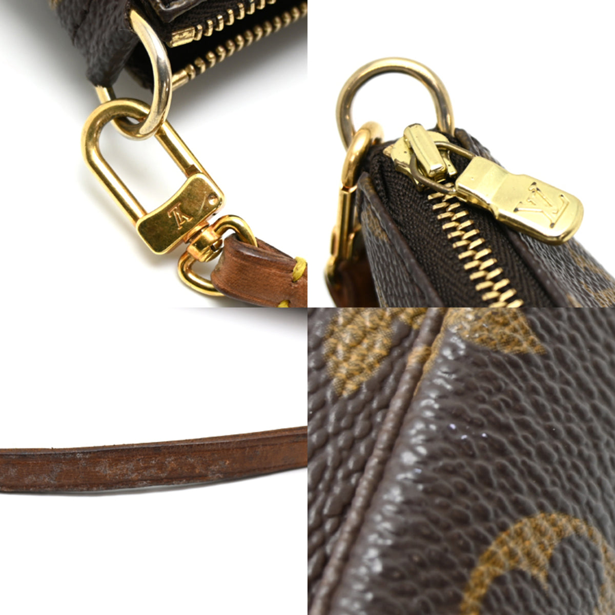 Louis Vuitton Brown Monogram Pochette Pouch (Pre-Owned)