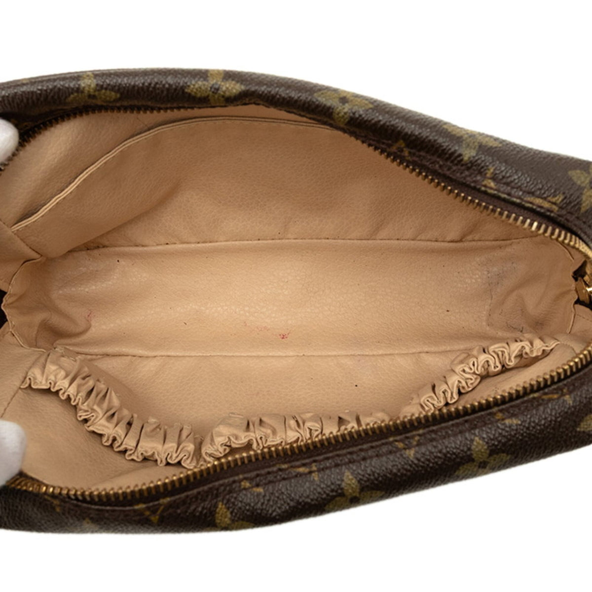 Louis Vuitton Brown Pvc Leather Handbag Pouch (Pre-Owned)