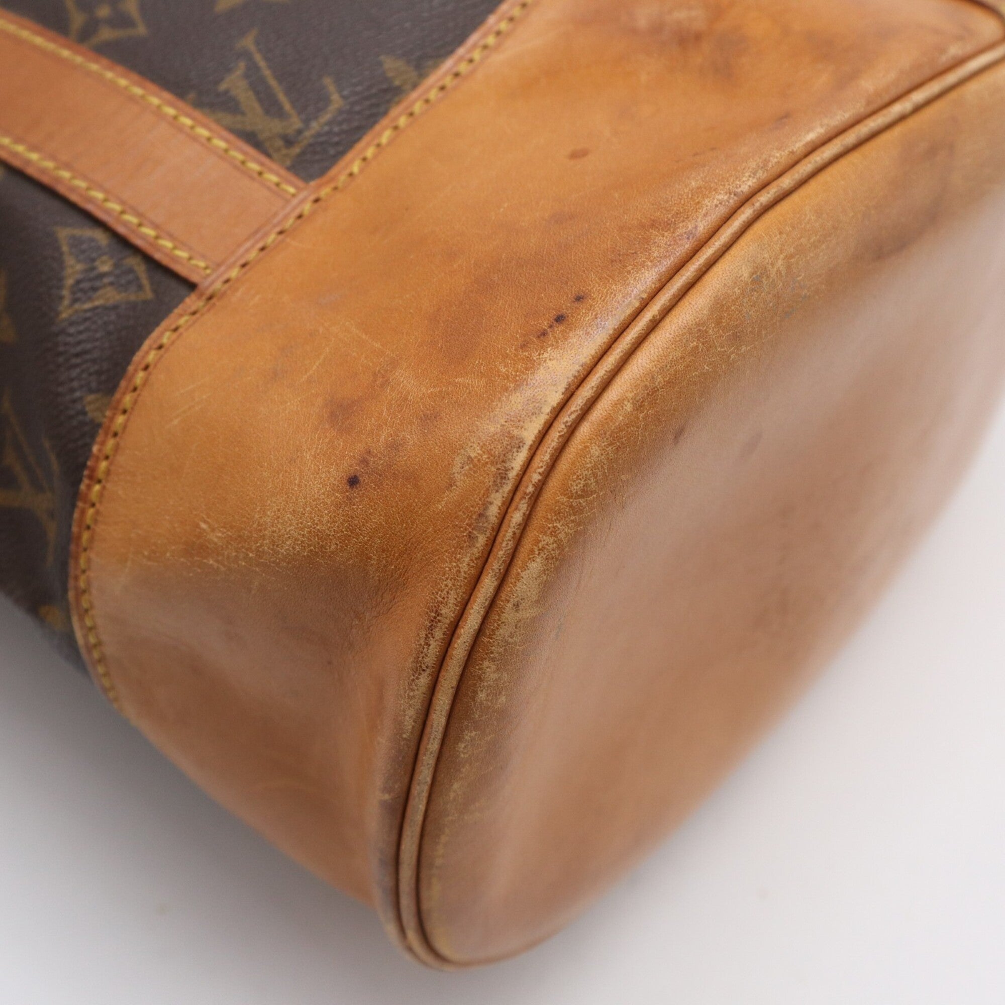 Louis Vuitton Monogram Brown Coated Canvas Leather Shoulder Bag (Pre-Owned)
