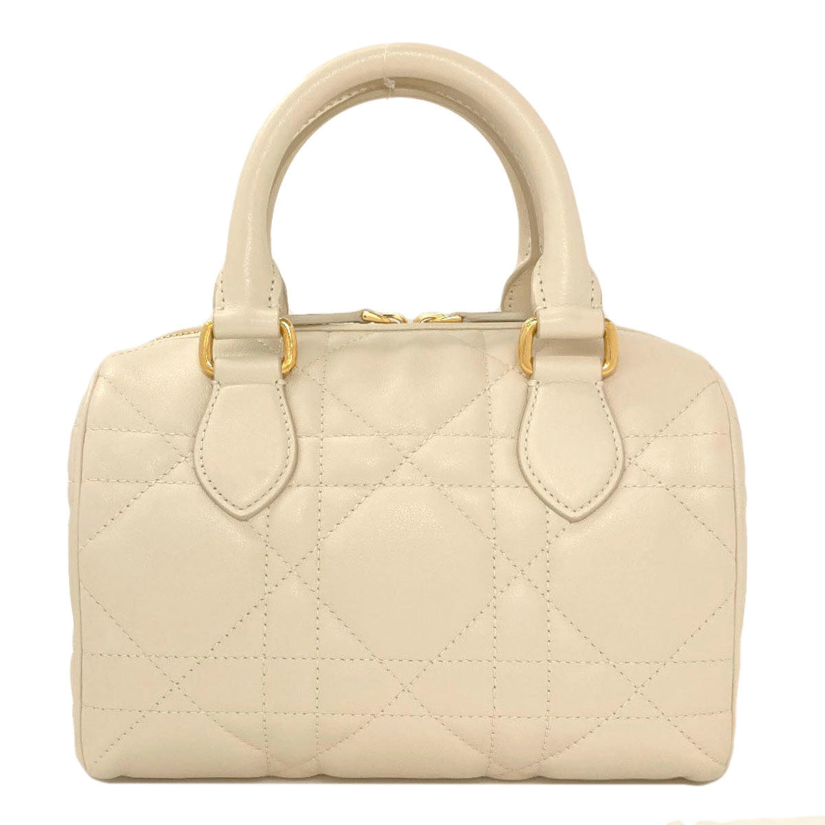 Christian Dior Cream Leather Handbag (Pre-Owned)