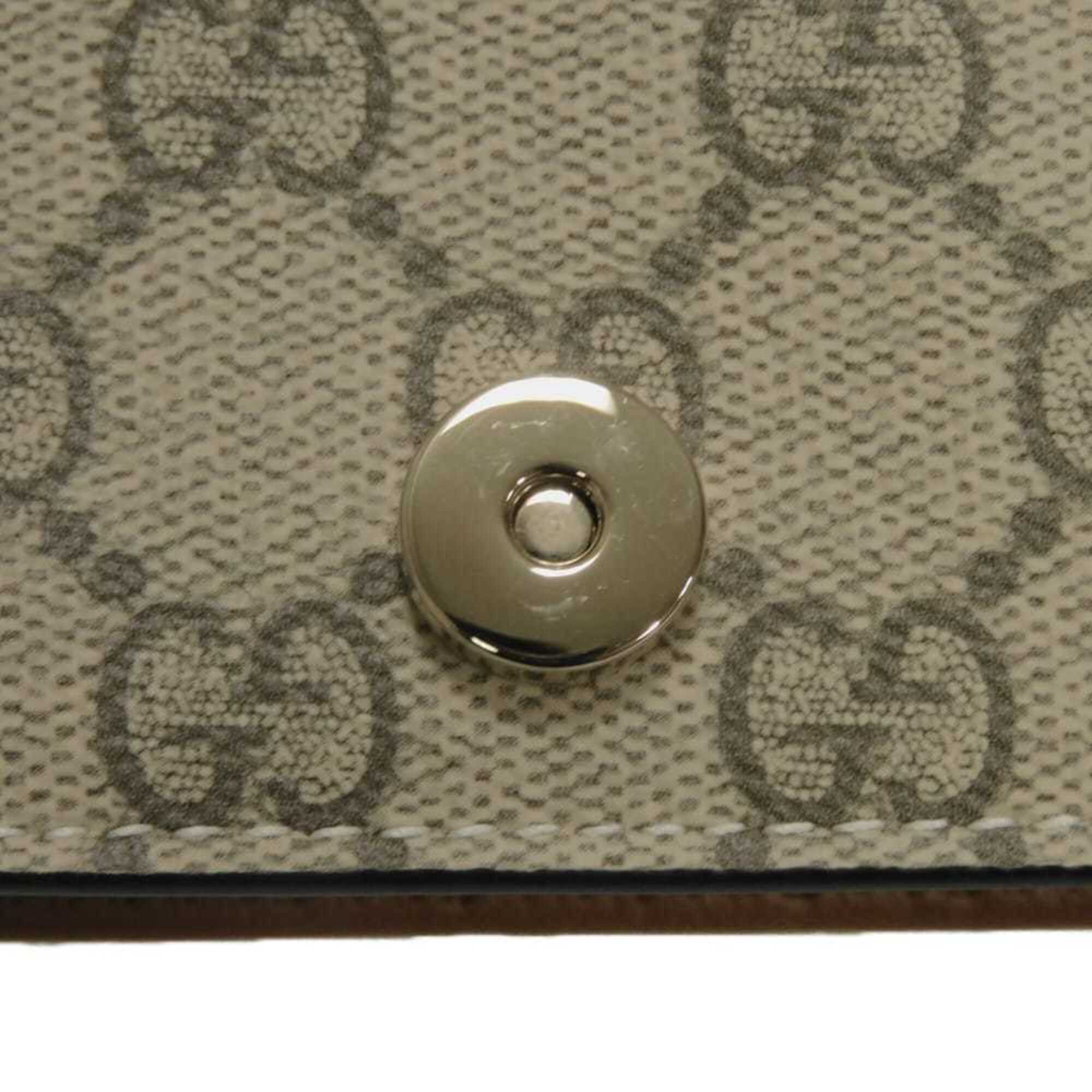 Gucci Beige Gg Supreme Leather Shoulder Bag (Pre-Owned)