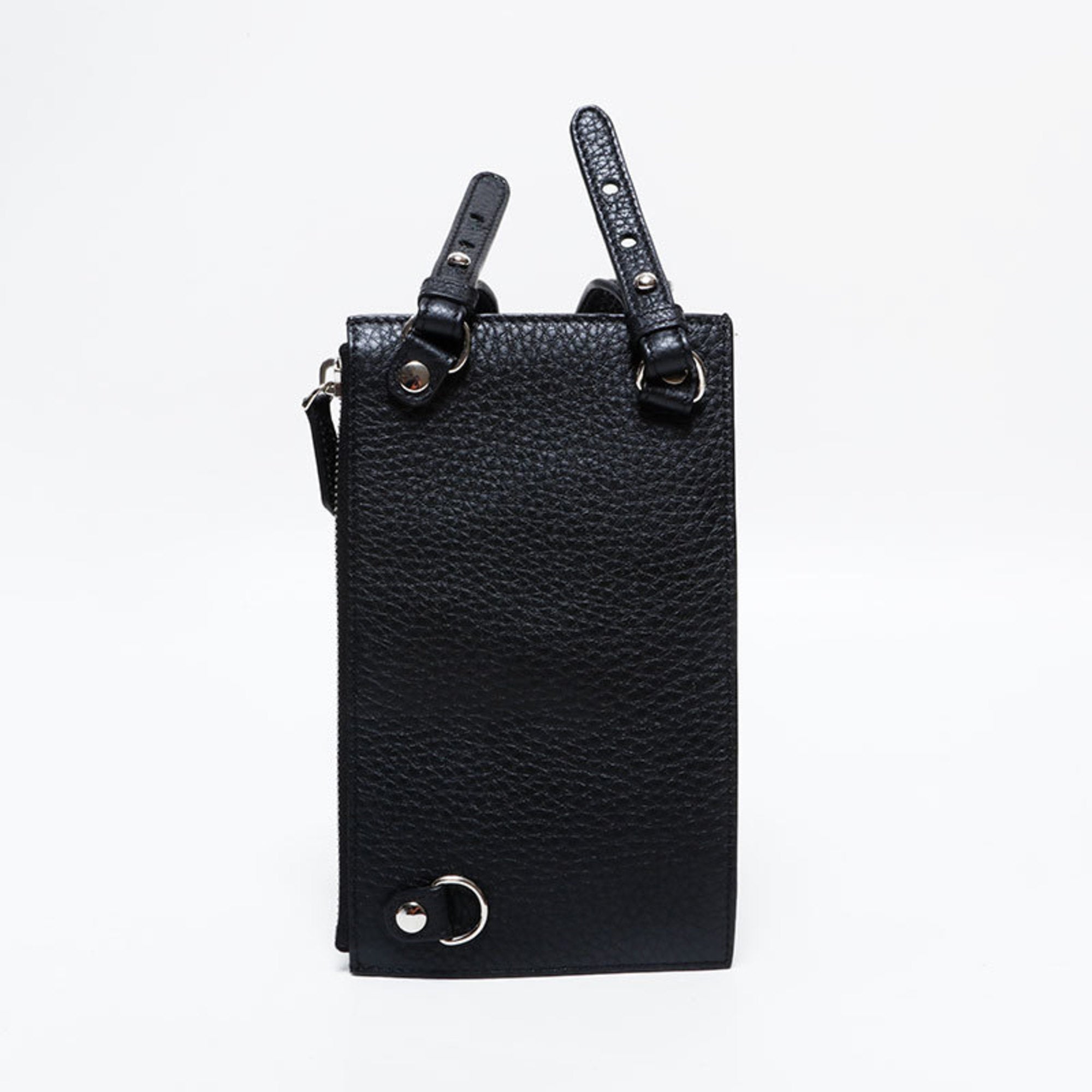 Fendi Black Leather Shoulder Bag (Pre-Owned)