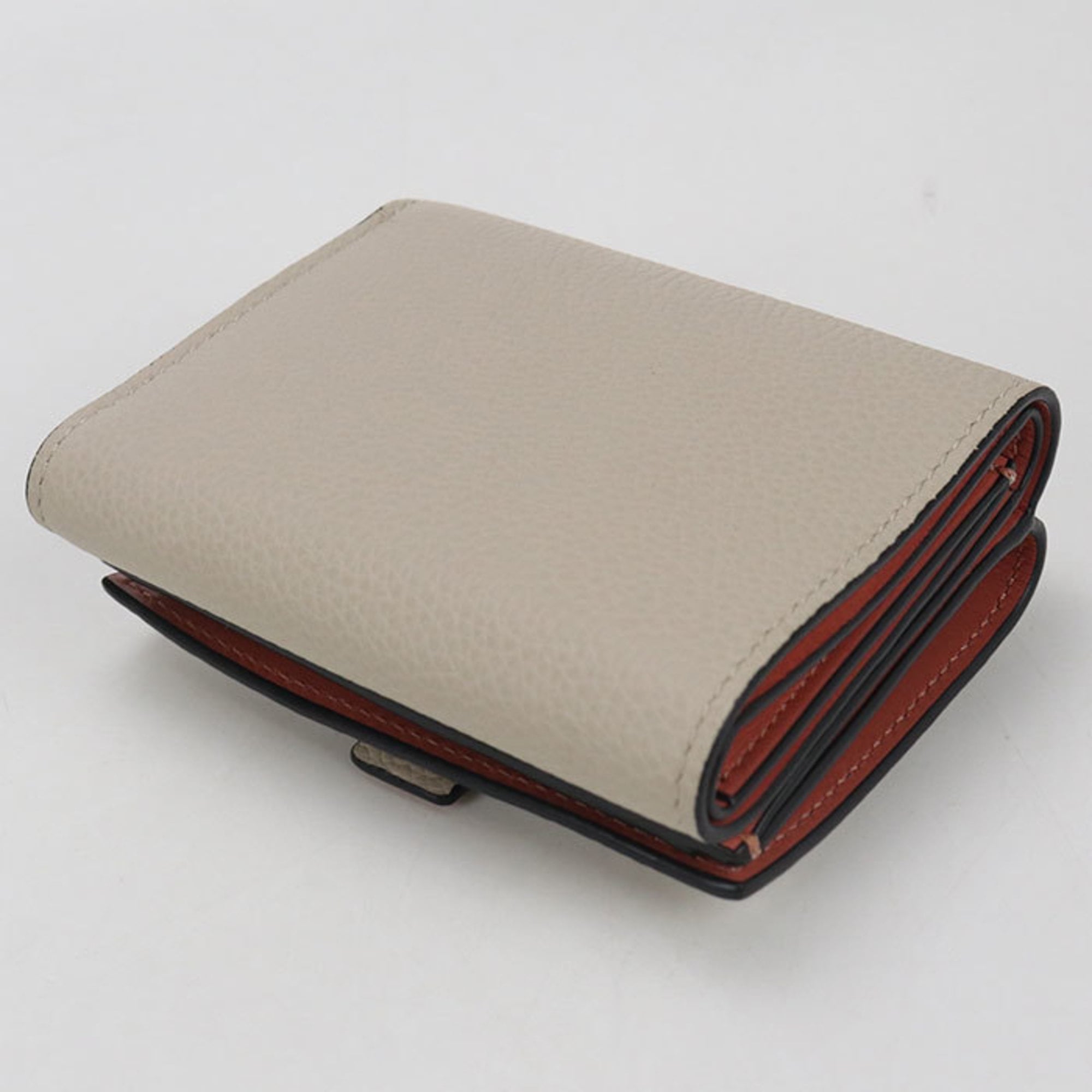 Loewe Beige Leather Wallet (Tri-Fold) (Pre-Owned)