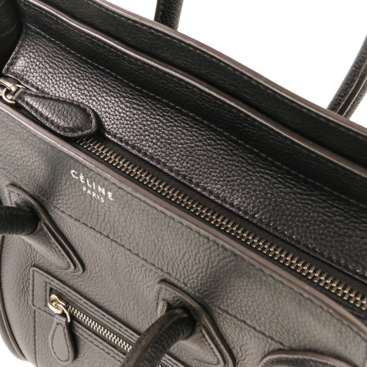 Celine Black Leather Tote Bag (Pre-Owned)