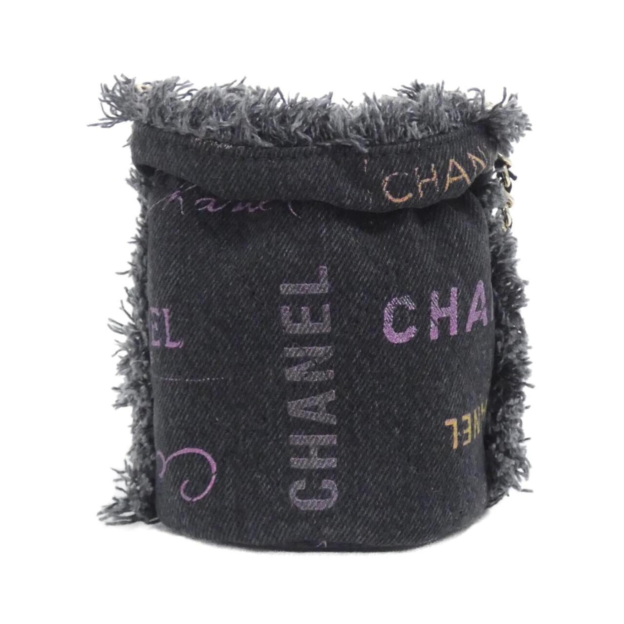 Chanel Black Denim Shoulder Bag (Pre-Owned)