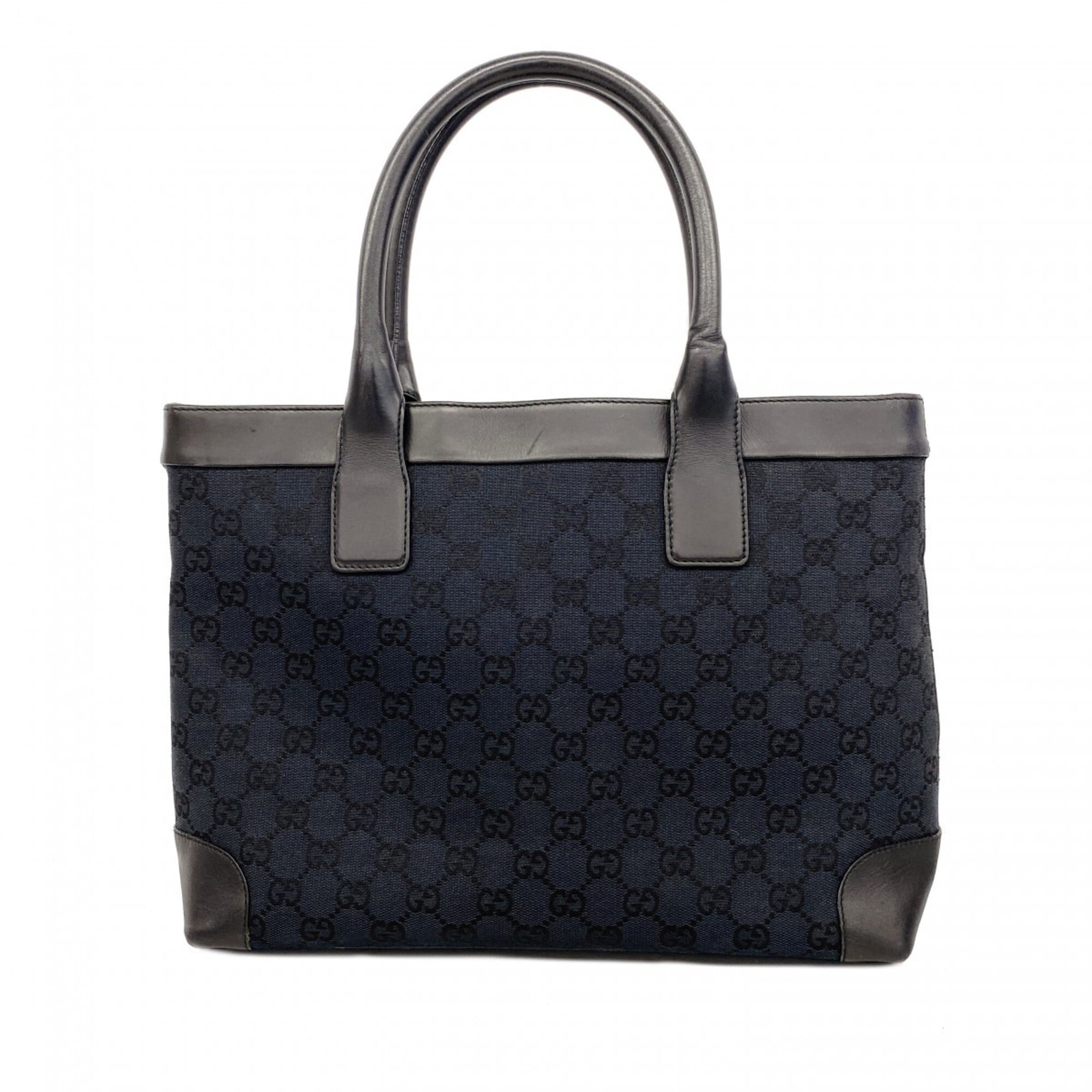 Gucci Black Canvas Tote Bag (Pre-Owned)