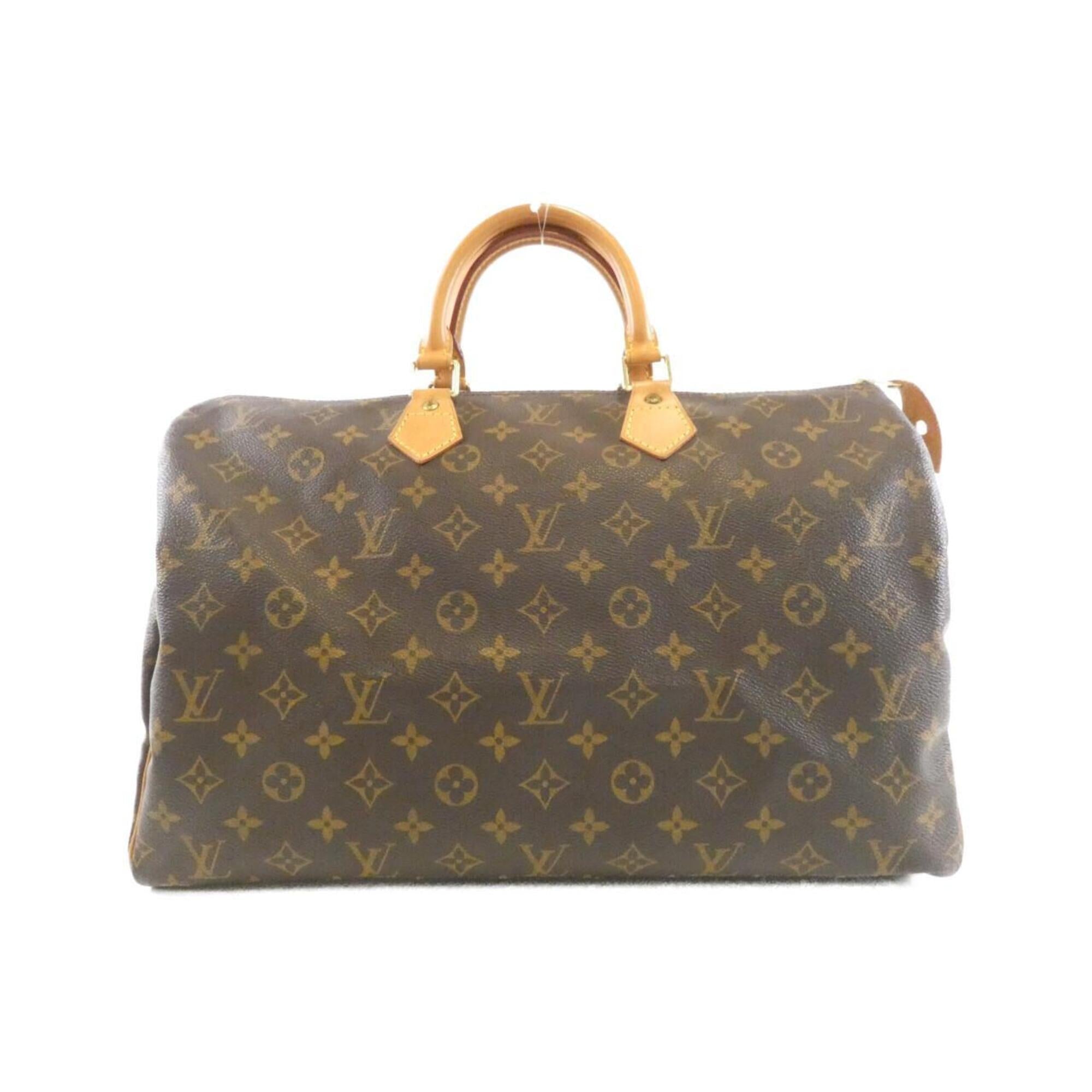Louis Vuitton Marron Coated Canvas Boston Bag (Pre-Owned)