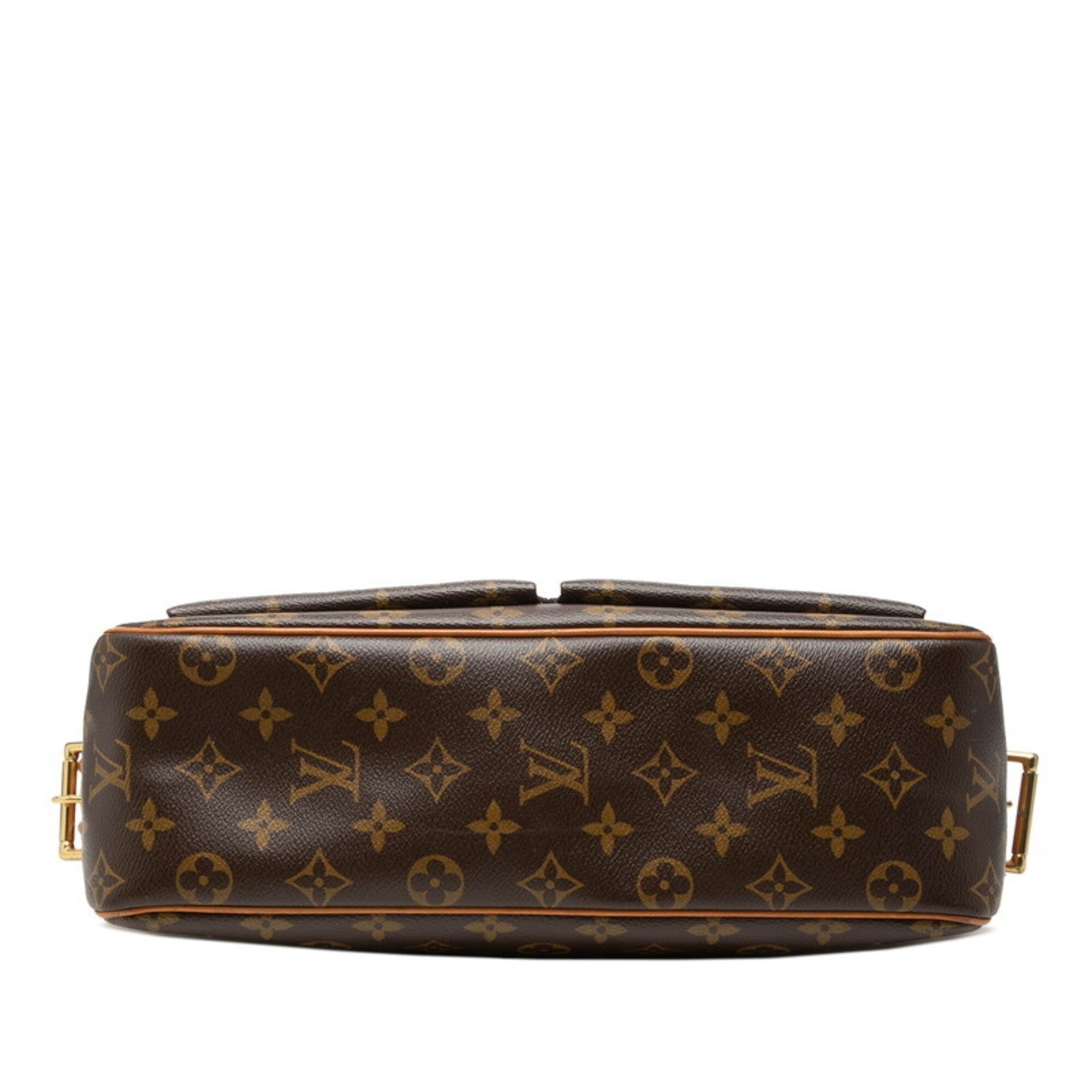 Louis Vuitton Brown Pvc Leather Shoulder Bag (Pre-Owned)