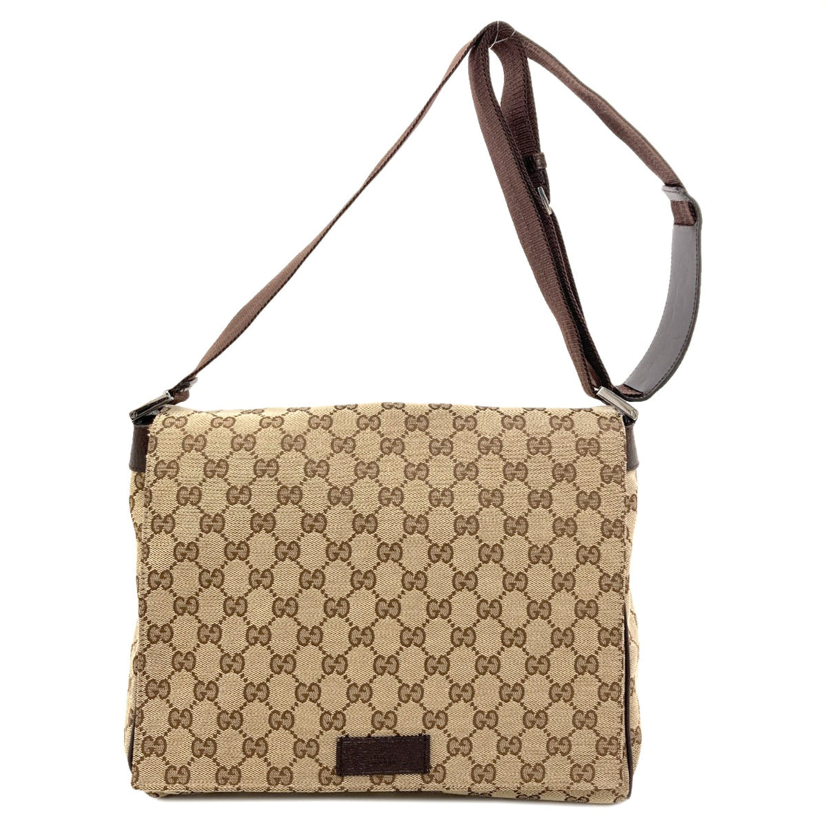 Gucci Brown Canvas Shoulder Bag (Pre-Owned)