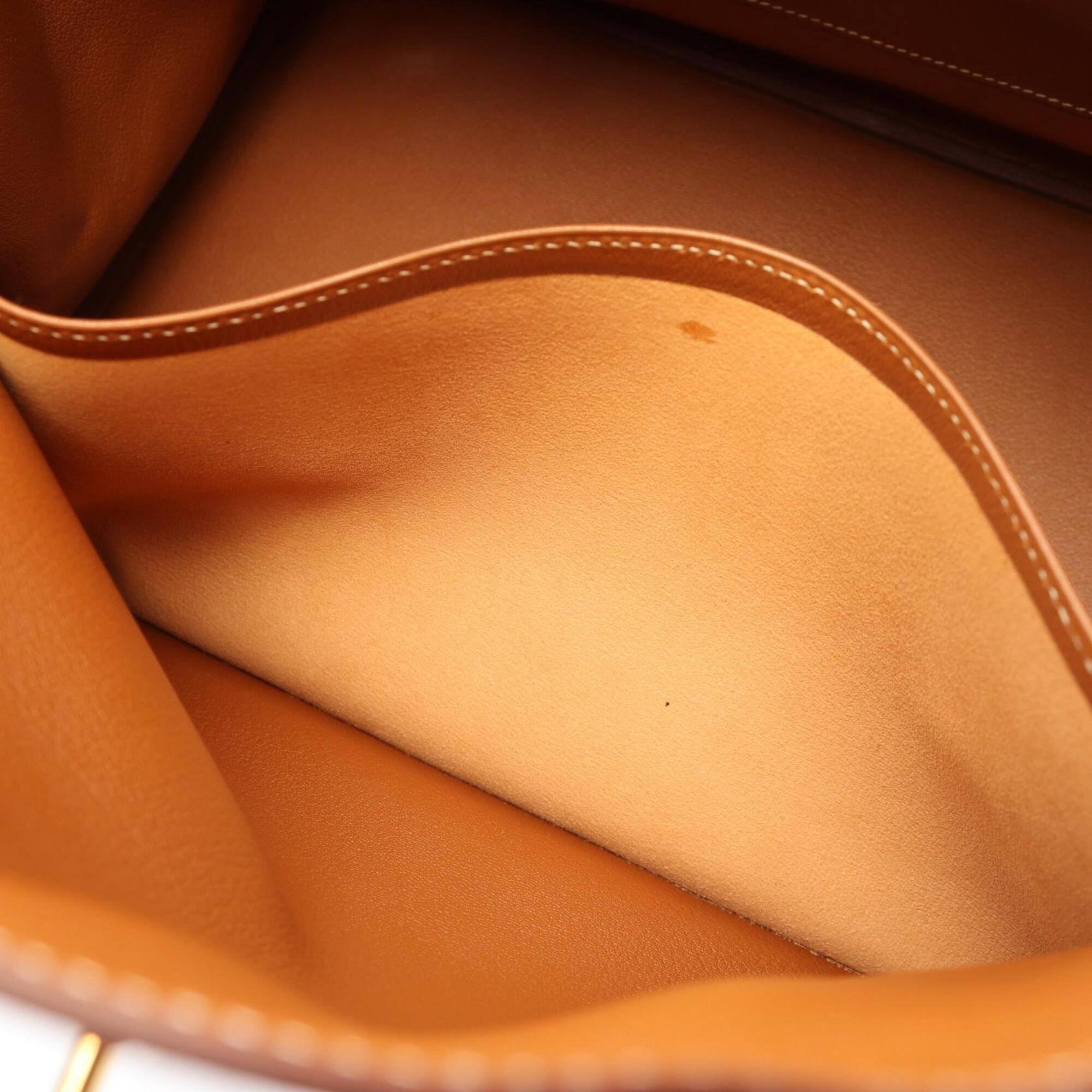 Hermes Brown Courchevel Leather Handbag (Pre-Owned)