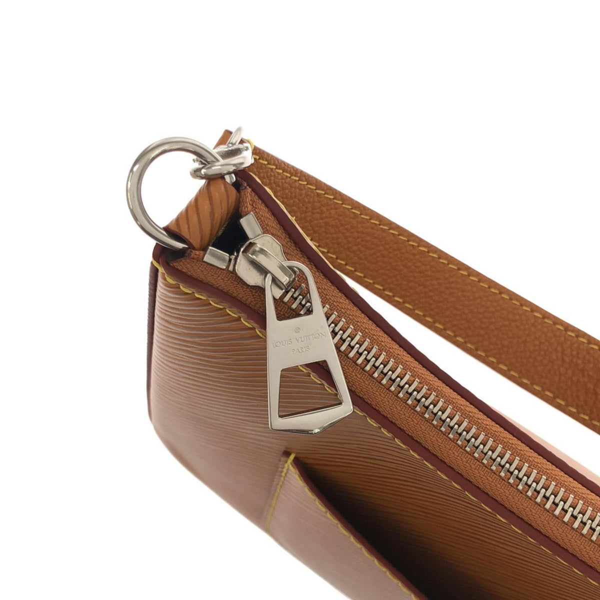 Louis Vuitton Brown Leather Pouch Shoulder Bag (Pre-Owned)