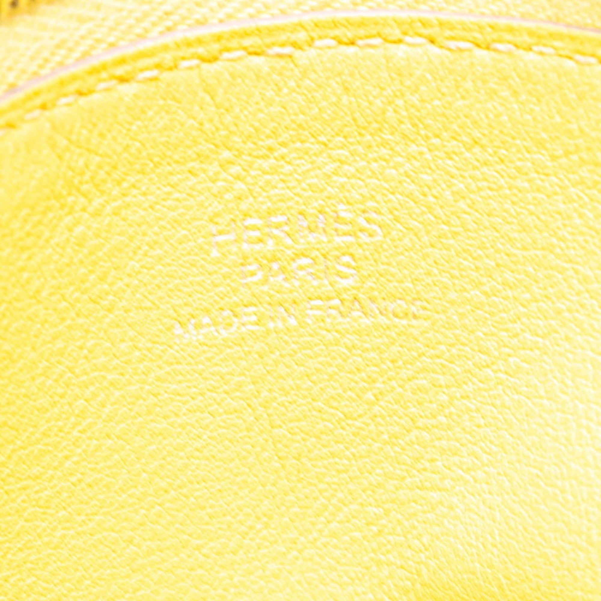 Hermes Multi-Color Yellow Swift Leather Pouch (Pre-Owned)