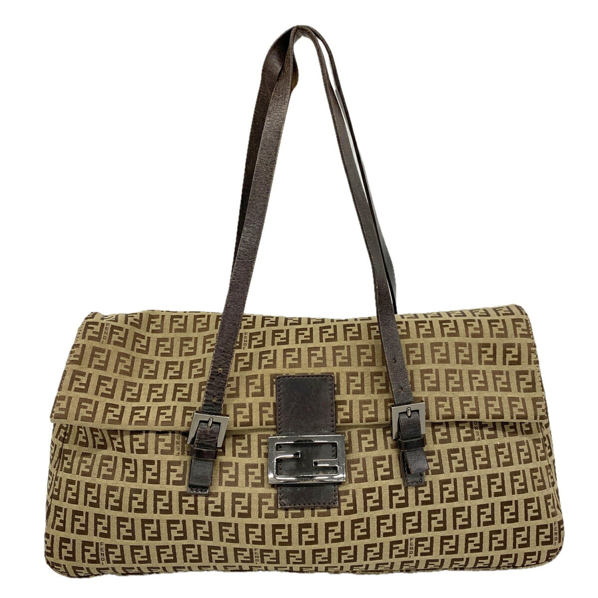 Fendi Brown Canvas Tote Bag (Pre-Owned)