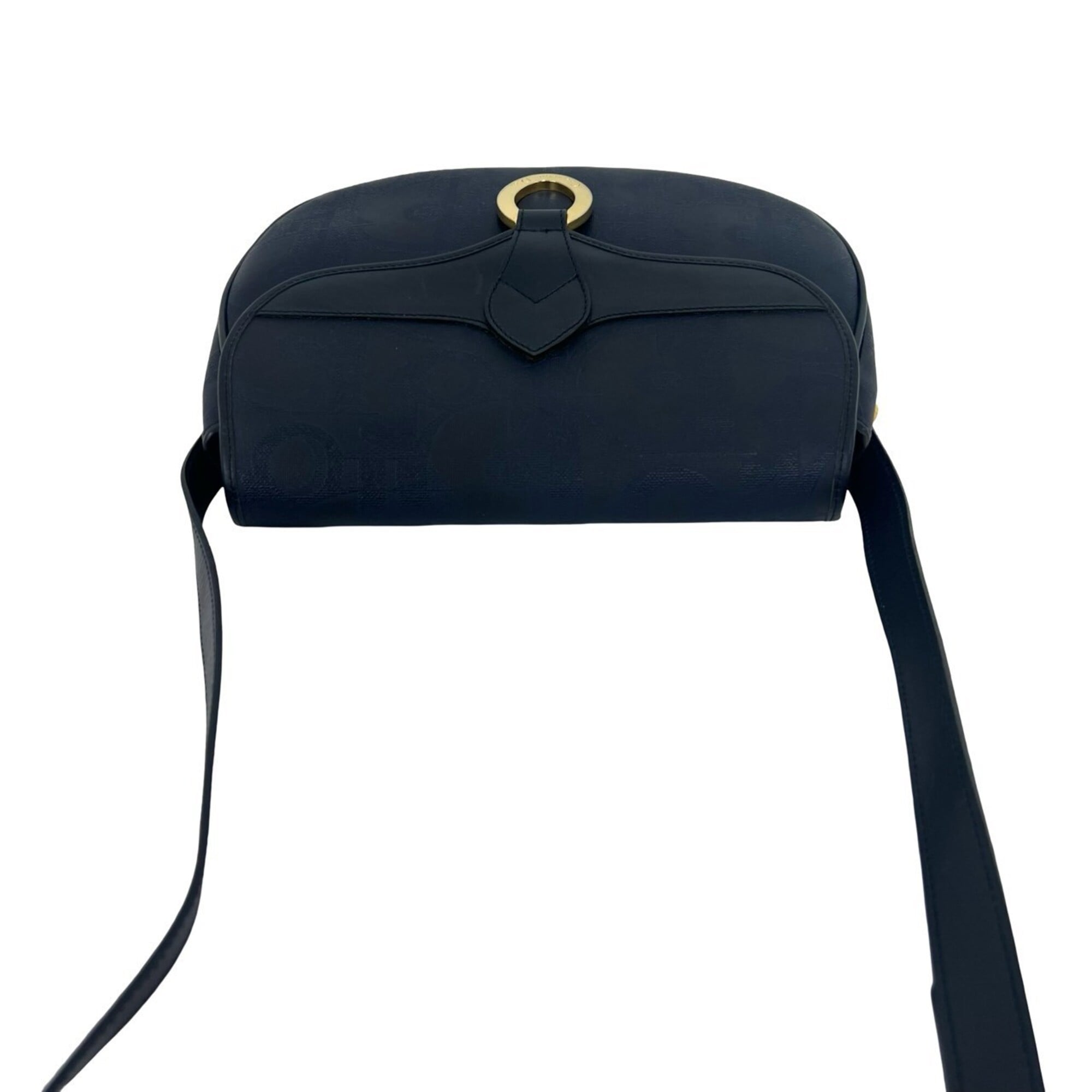 Christian Dior Navy Leather Pvc Pochette Shoulder Bag (Pre-Owned)