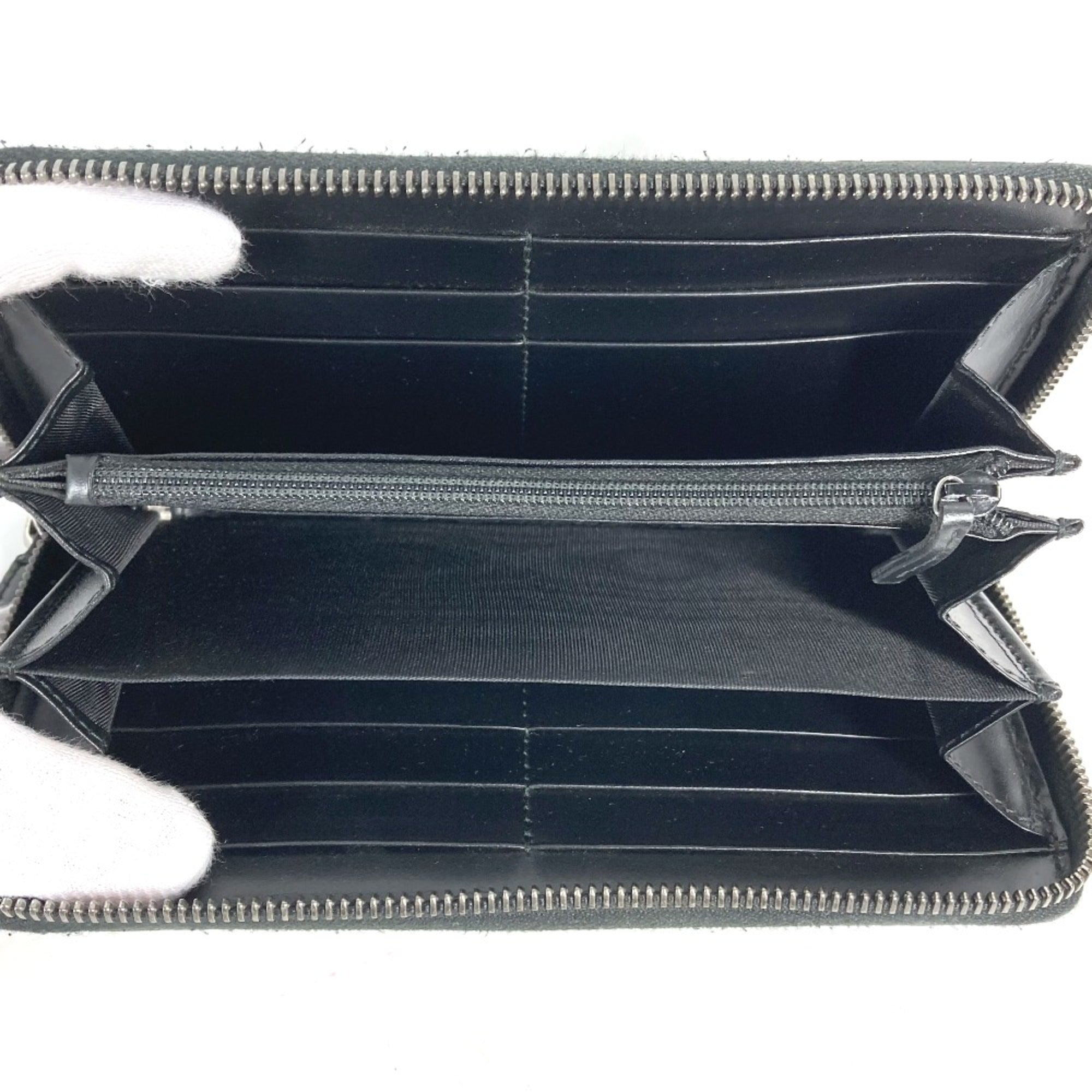 Gucci Black Leather Long Wallet (Bi-Fold) (Pre-Owned)