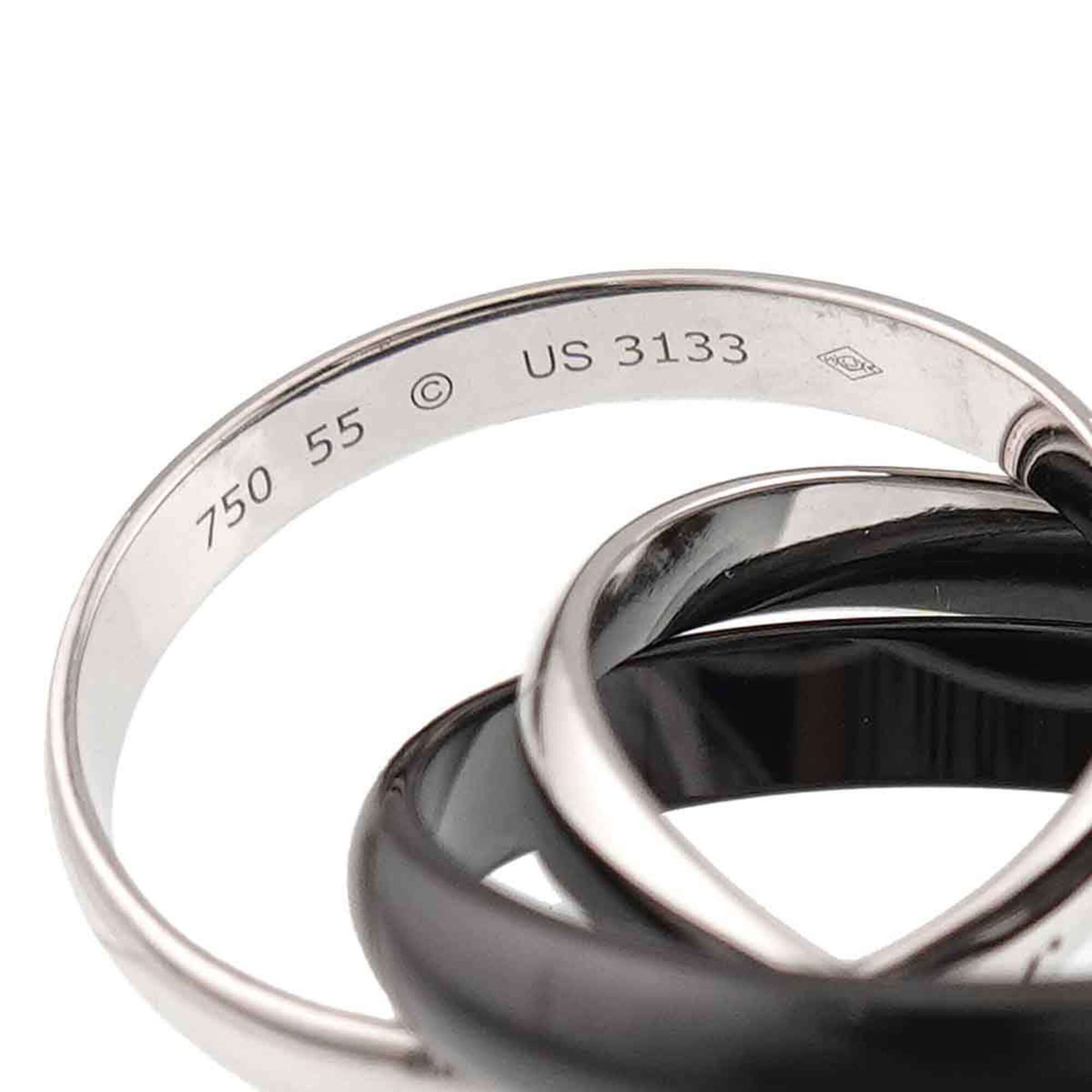 Cartier White Gold (18K) Ceramic Band Ring (Pre-Owned)