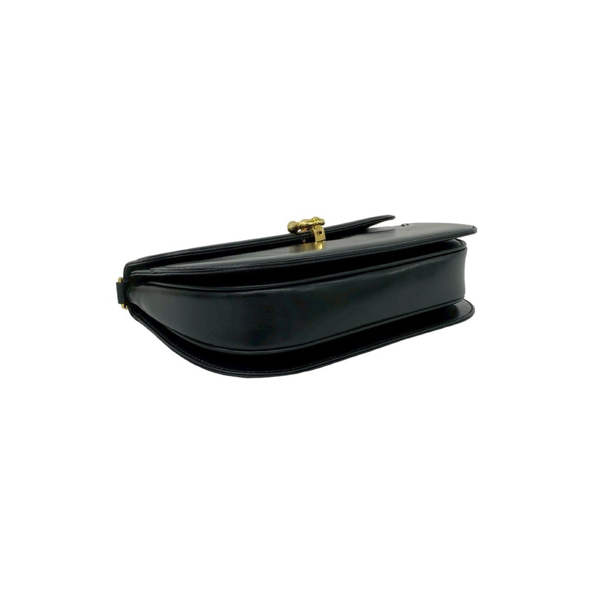 Gucci Black Leather Pochette Shoulder Bag (Pre-Owned)