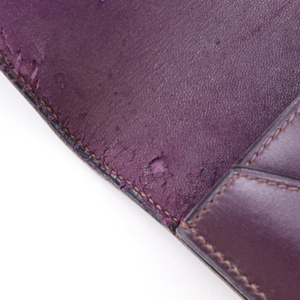 Hermes Bordeaux Box Calf Leather Clutch Bag (Pre-Owned)