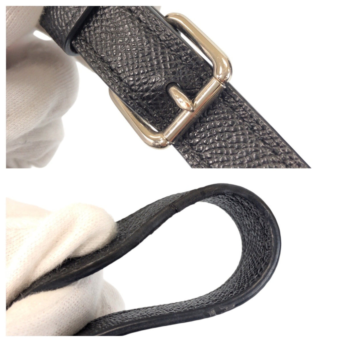 Coach Black Leather Pochette Shoulder Bag (Pre-Owned)
