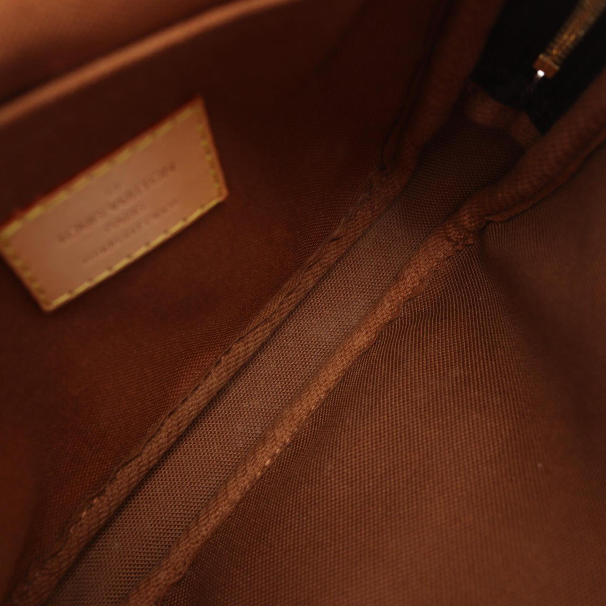 Louis Vuitton Brown Coated Canvas Leather Fanny Pack Handbag (Pre-Owned)