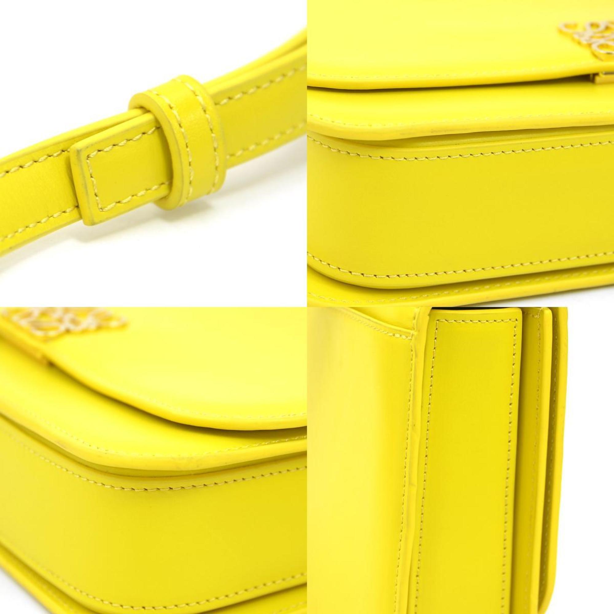 Loewe Yellow Leather Shoulder Bag (Pre-Owned)